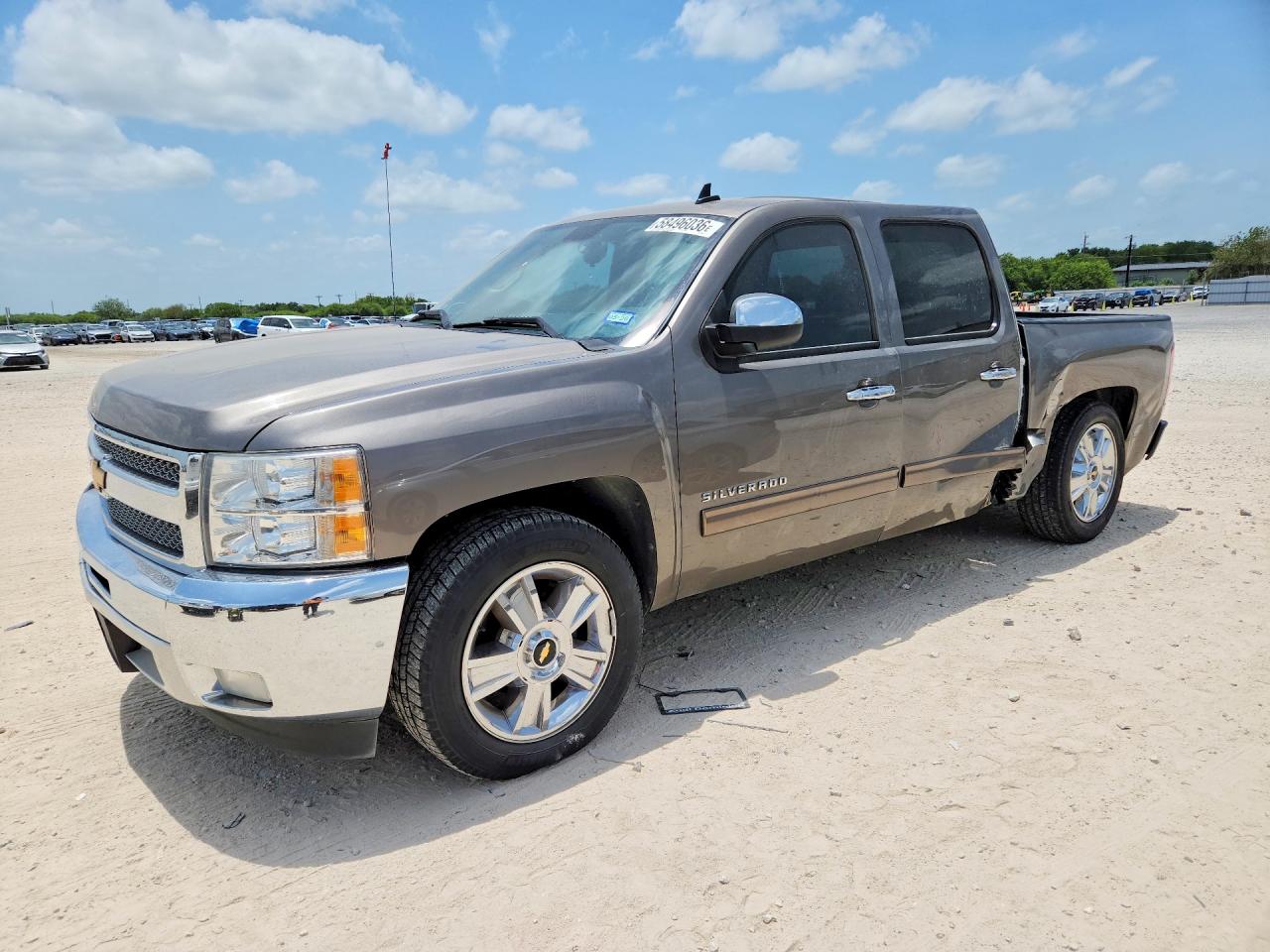 2013 Chevrolet Silverado C1500 Lt Gray vin: 3GCPCSE03DG323924