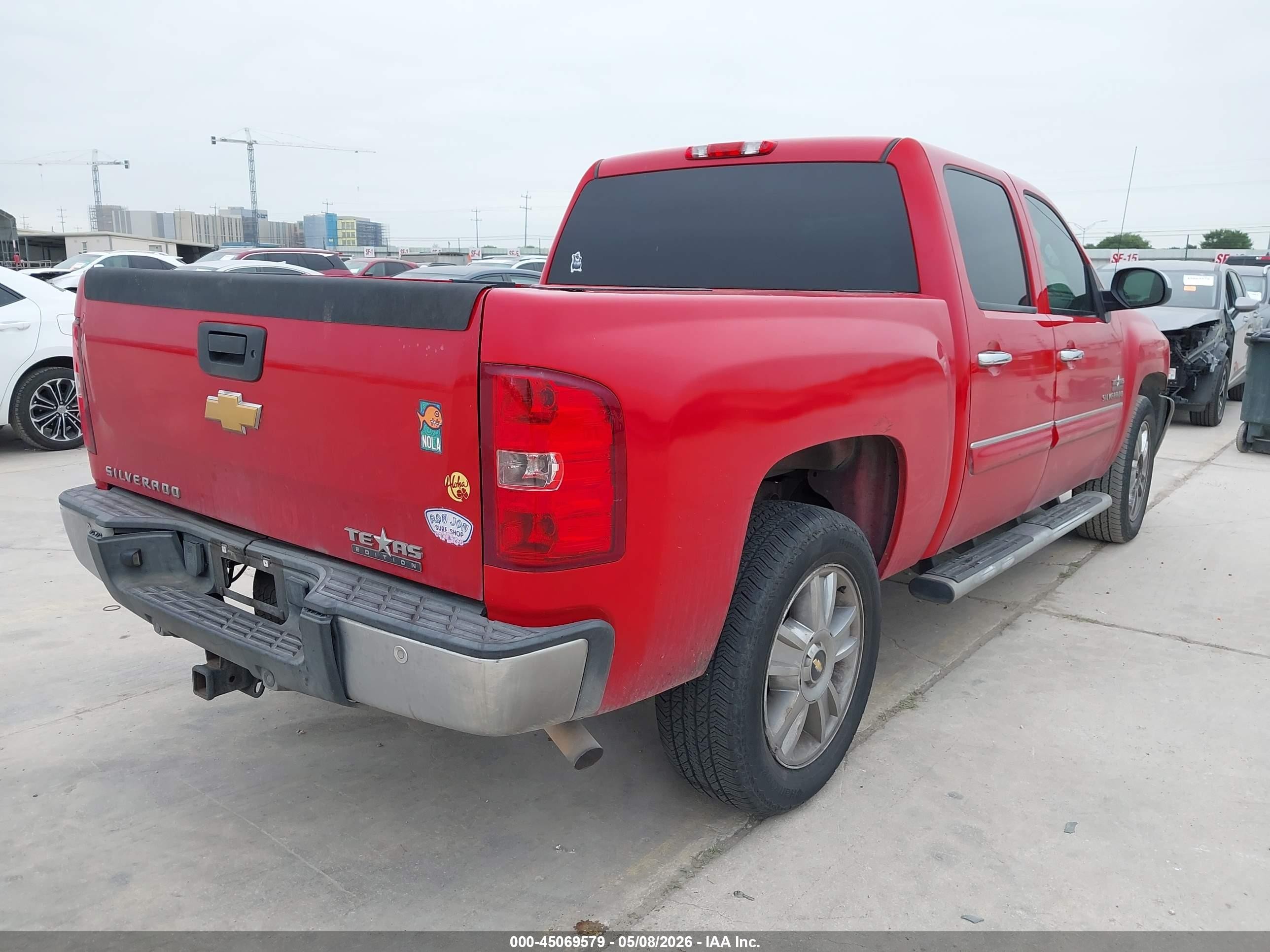 2012 Chevrolet Silverado 1500 Lt Red vin: 3GCPCSE04CG133435