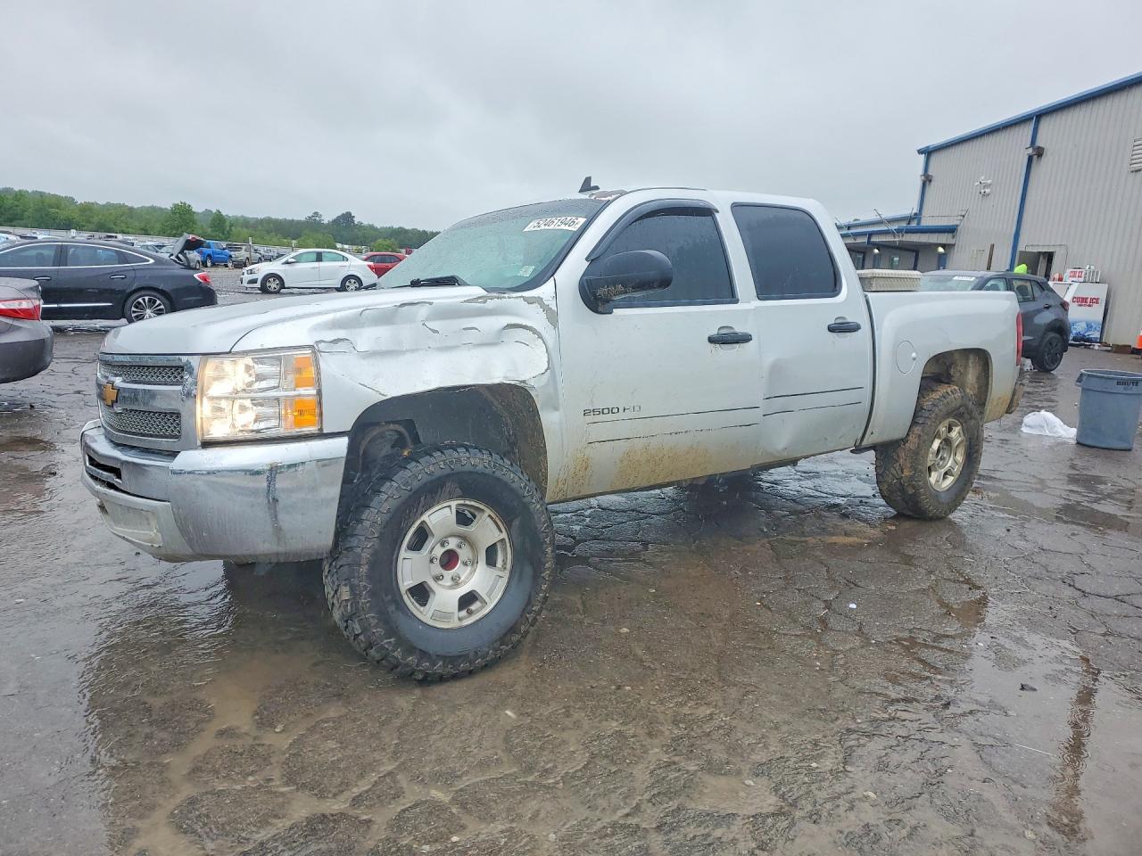 2012 Chevrolet Silverado C1500 Lt Silver vin: 3GCPCSE04CG292214