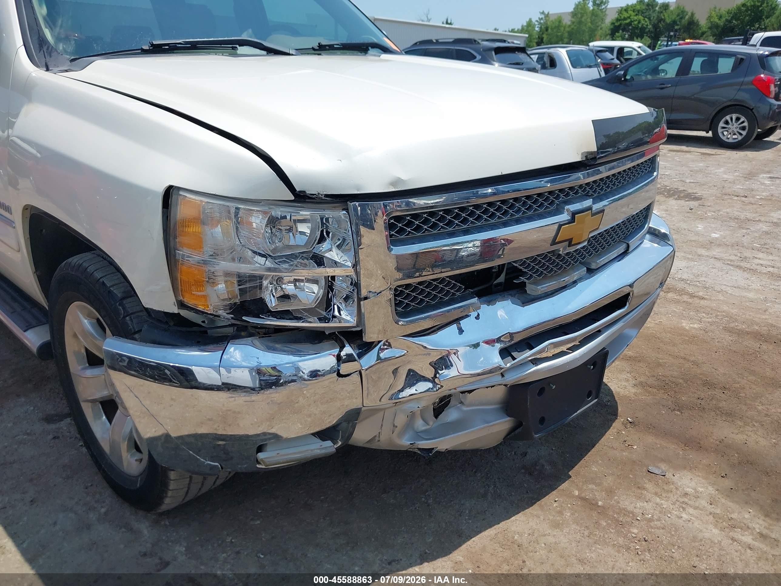 2013 Chevrolet Silverado 1500 Lt White vin: 3GCPCSE04DG184628