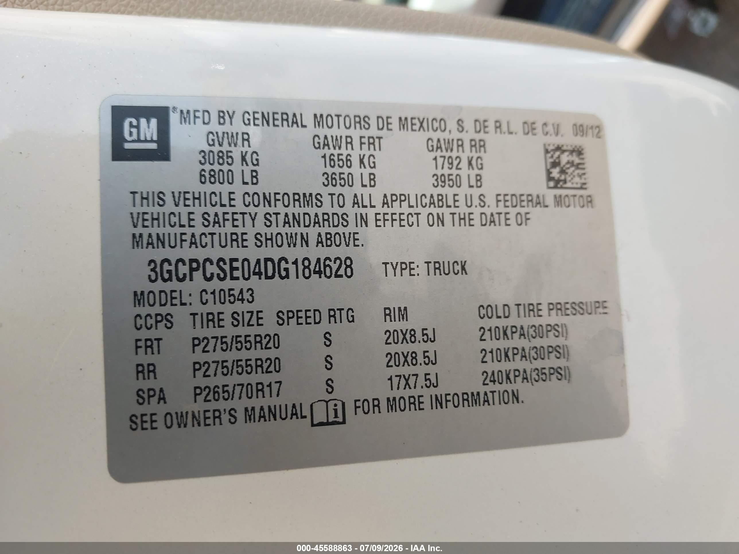 2013 Chevrolet Silverado 1500 Lt White vin: 3GCPCSE04DG184628