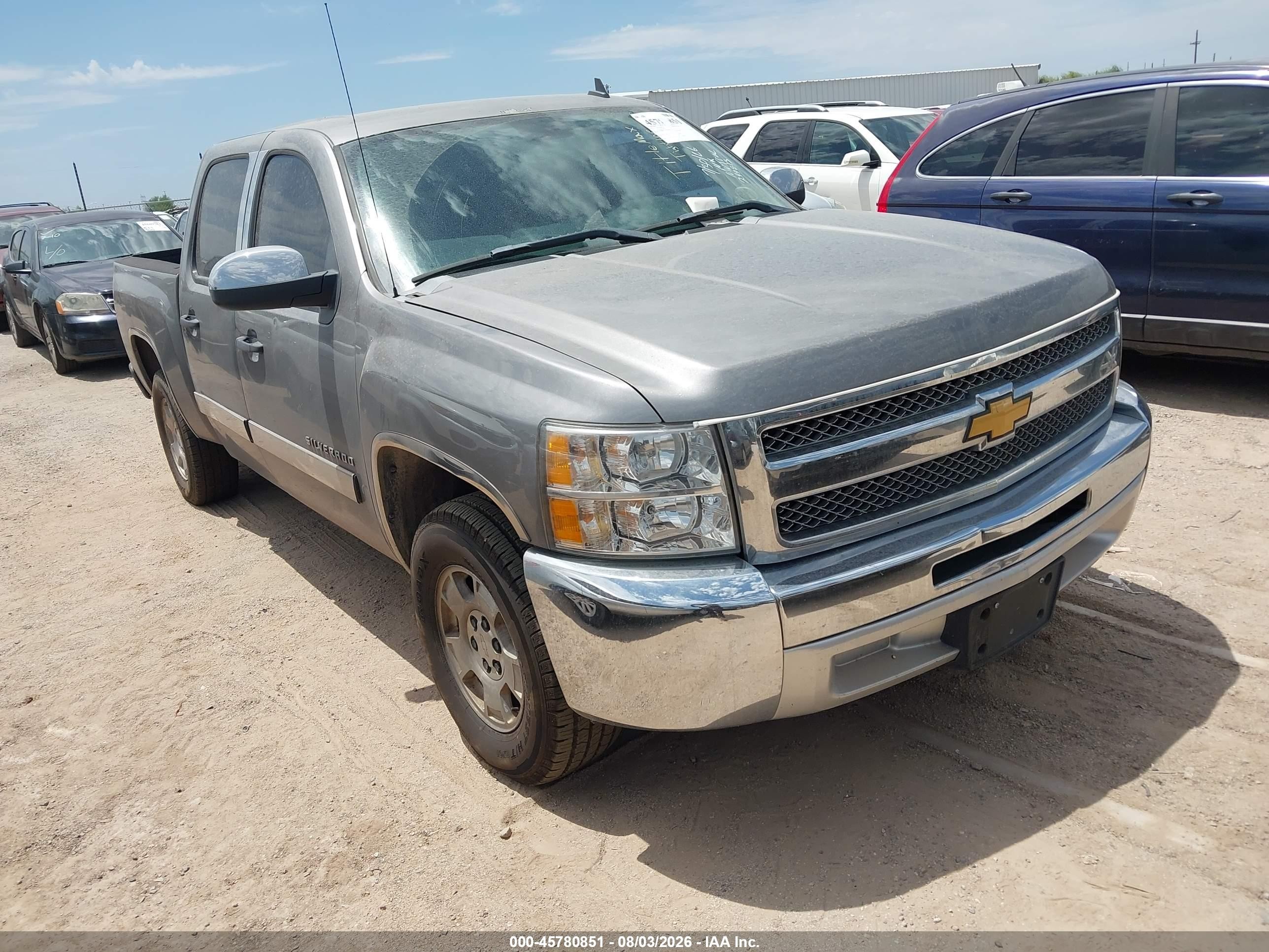 2013 Chevrolet Silverado 1500 Lt Gray vin: 3GCPCSE04DG299813