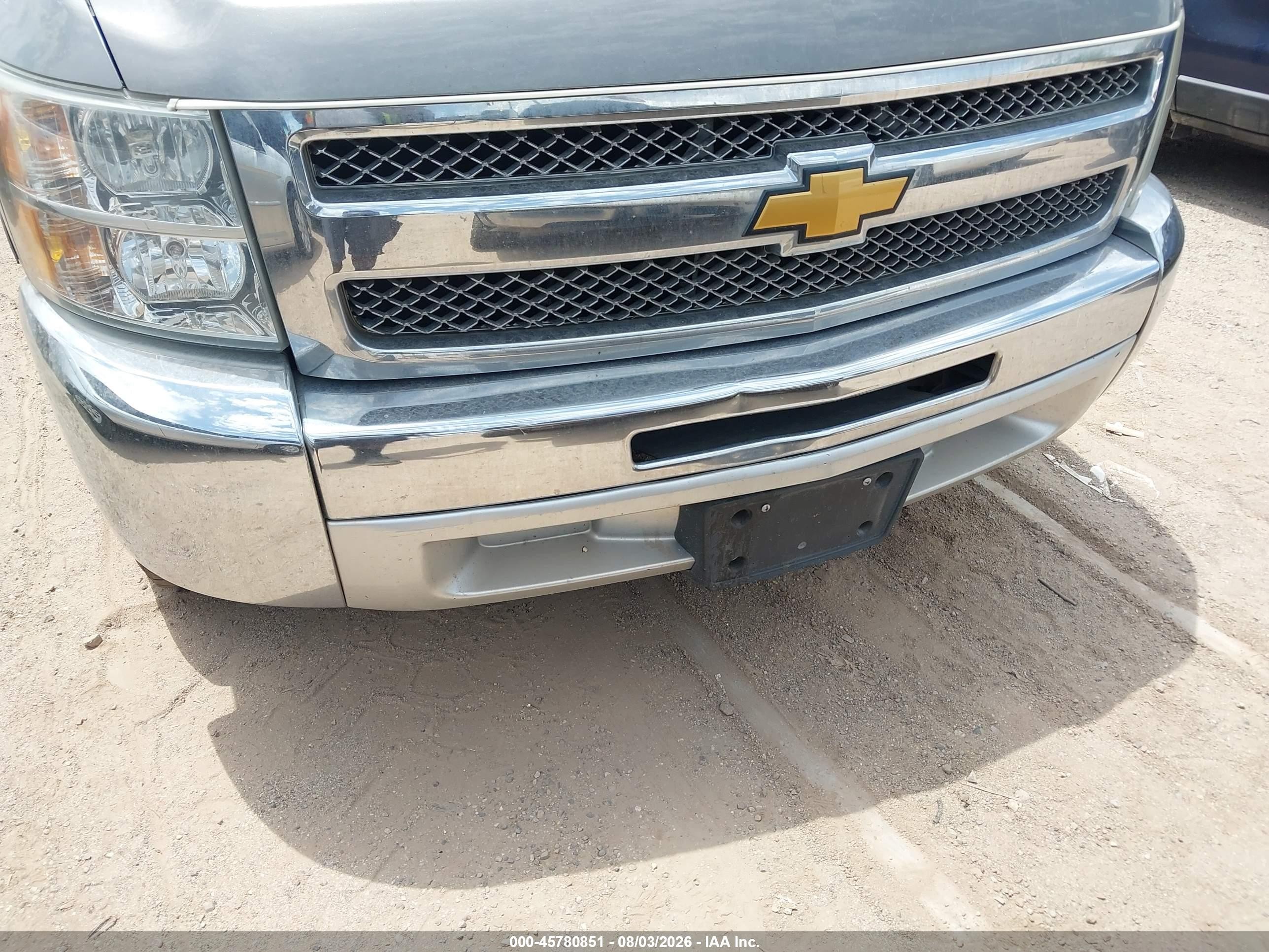 2013 Chevrolet Silverado 1500 Lt Gray vin: 3GCPCSE04DG299813