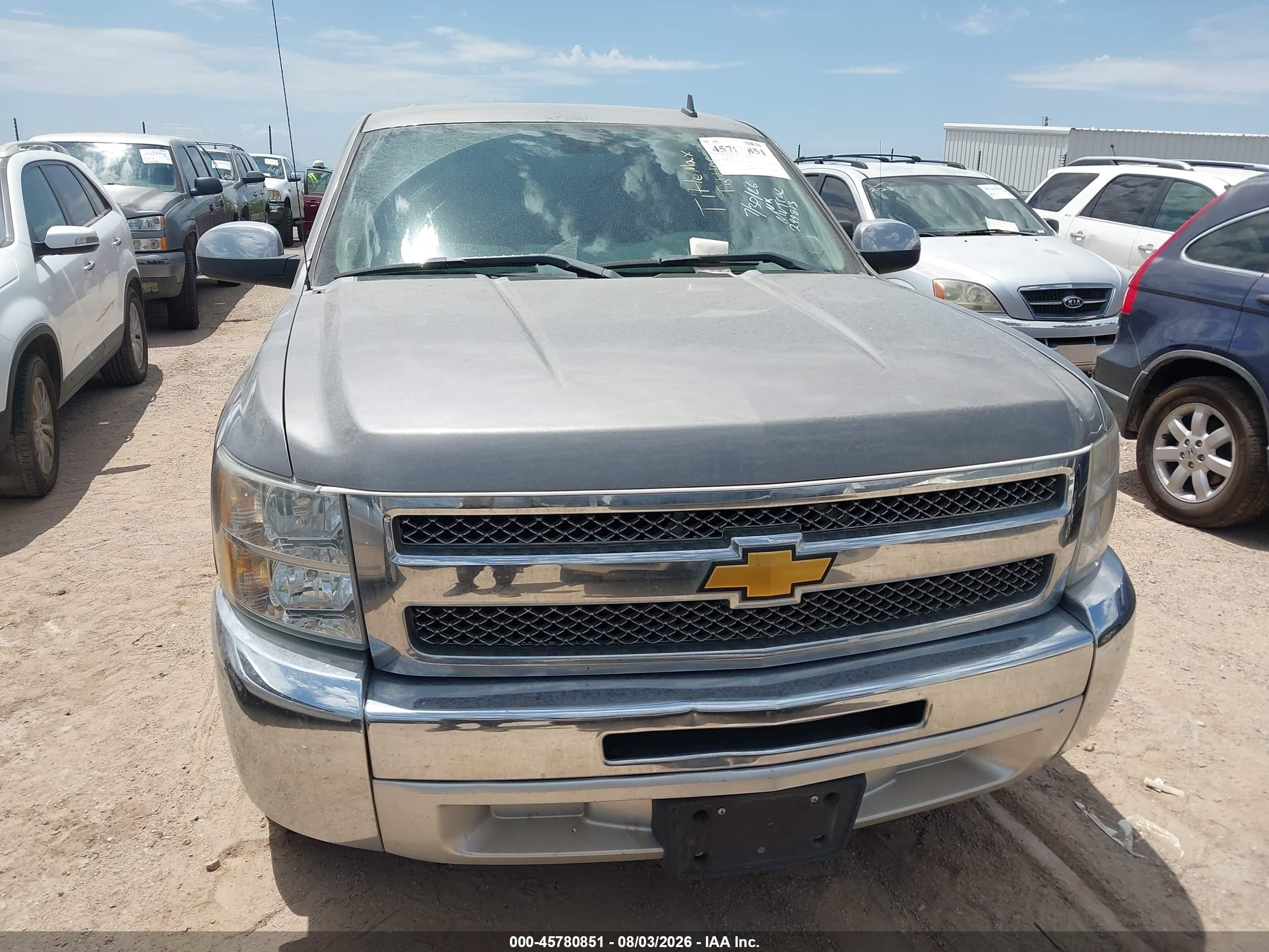 2013 Chevrolet Silverado 1500 Lt Gray vin: 3GCPCSE04DG299813