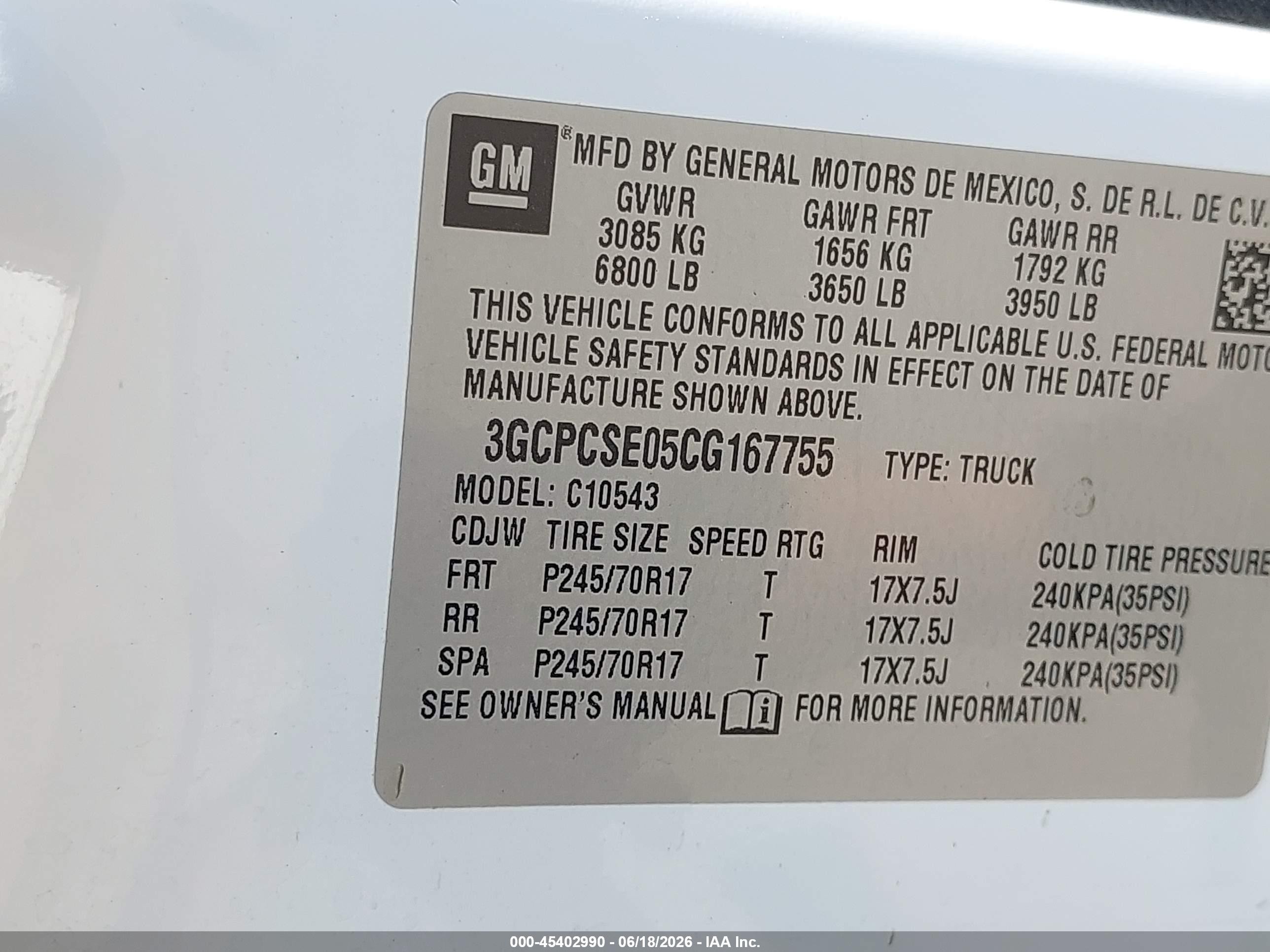 2012 Chevrolet Silverado 1500 Lt White vin: 3GCPCSE05CG167755