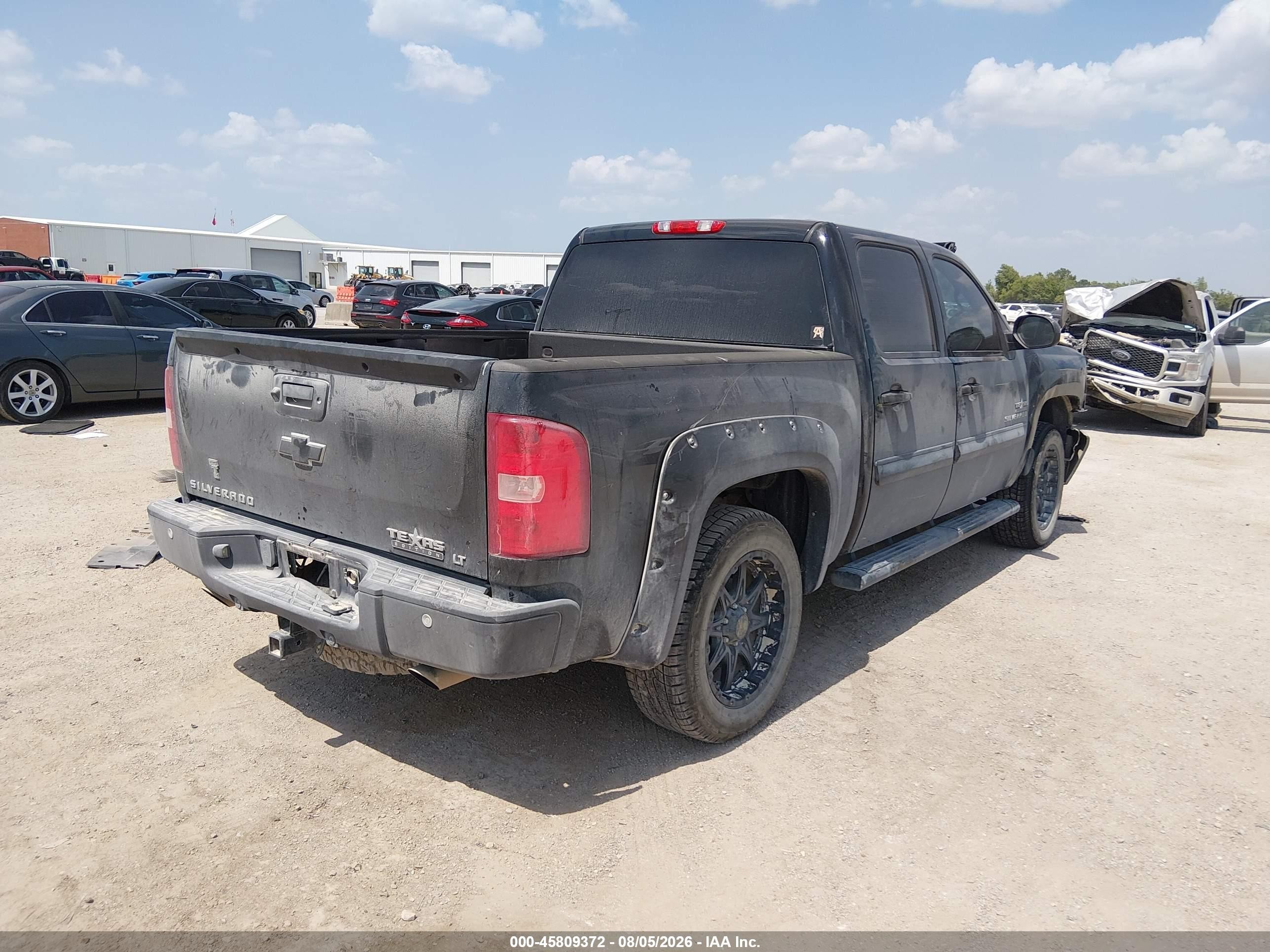 2012 Chevrolet Silverado 1500 Lt Black vin: 3GCPCSE05CG205095