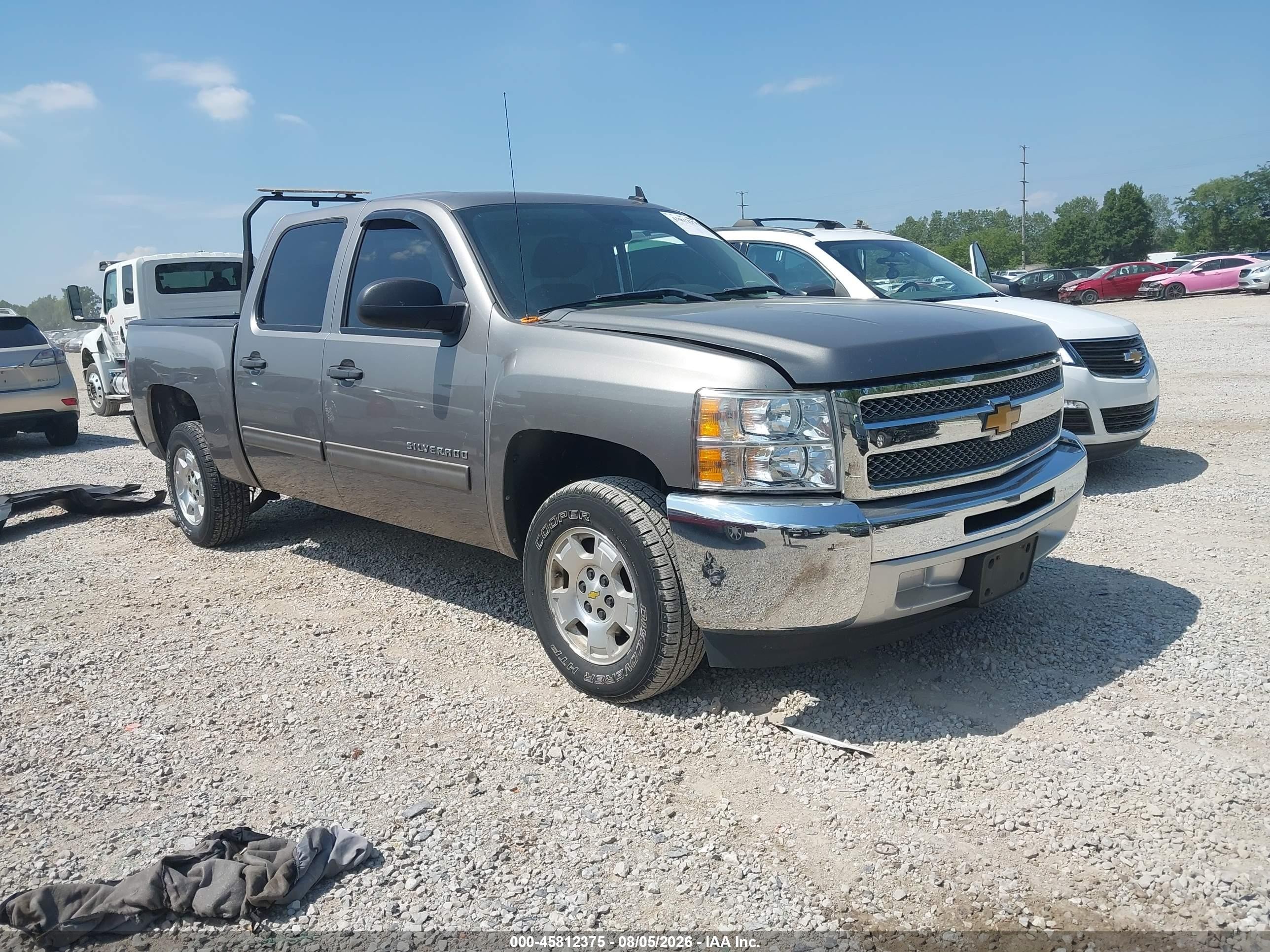 2012 Chevrolet Silverado 1500 Lt Gray vin: 3GCPCSE05CG248366