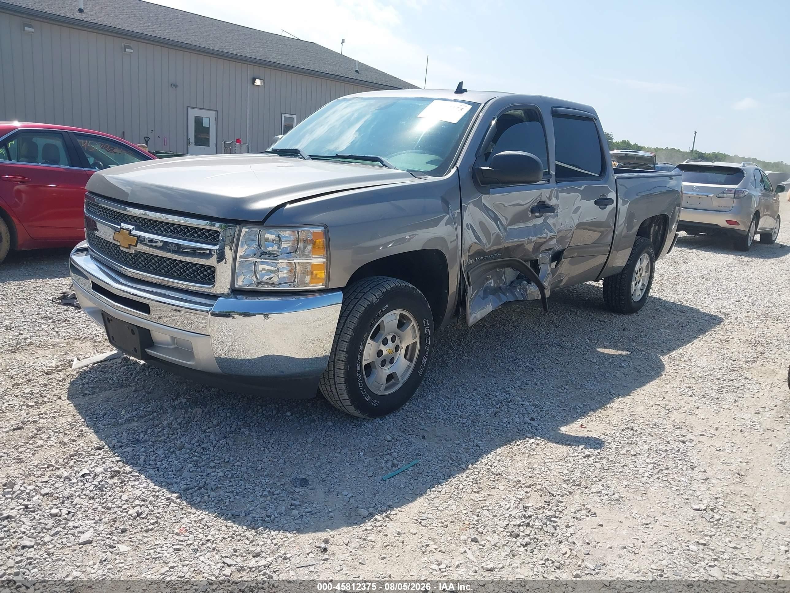 2012 Chevrolet Silverado 1500 Lt Gray vin: 3GCPCSE05CG248366