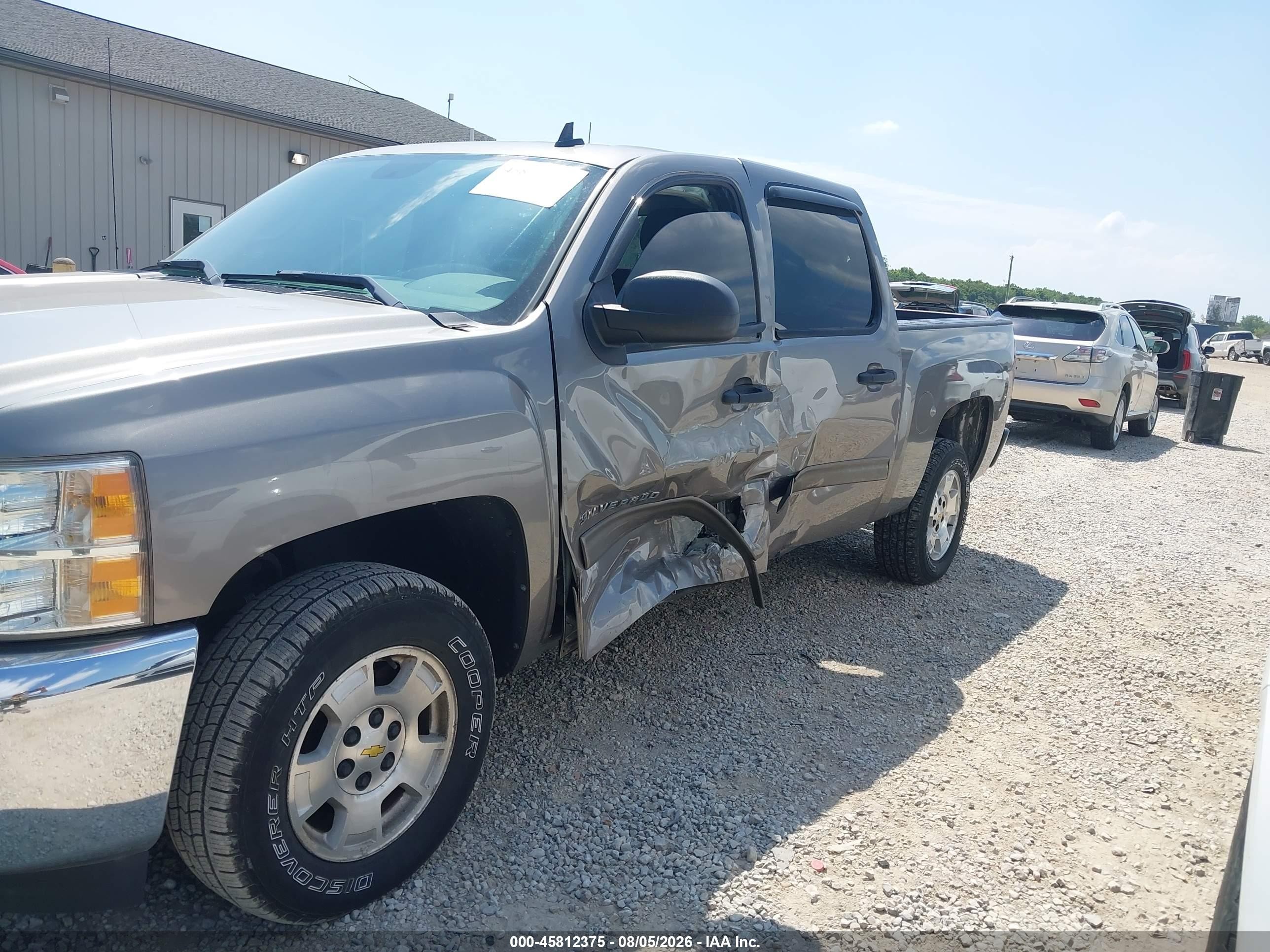 2012 Chevrolet Silverado 1500 Lt Gray vin: 3GCPCSE05CG248366