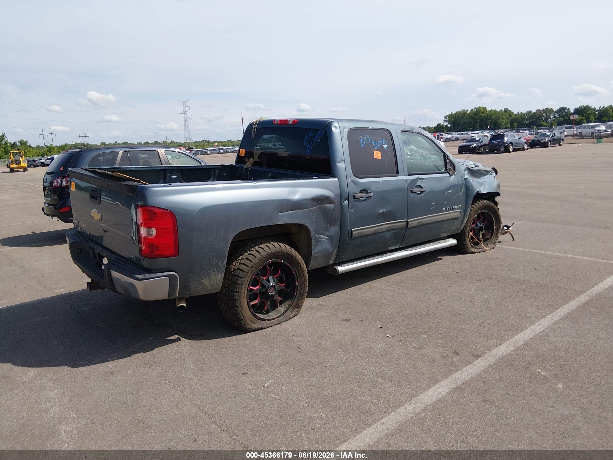 2011 Chevrolet Silverado 1500 Lt Blue vin: 3GCPCSE06BG361483