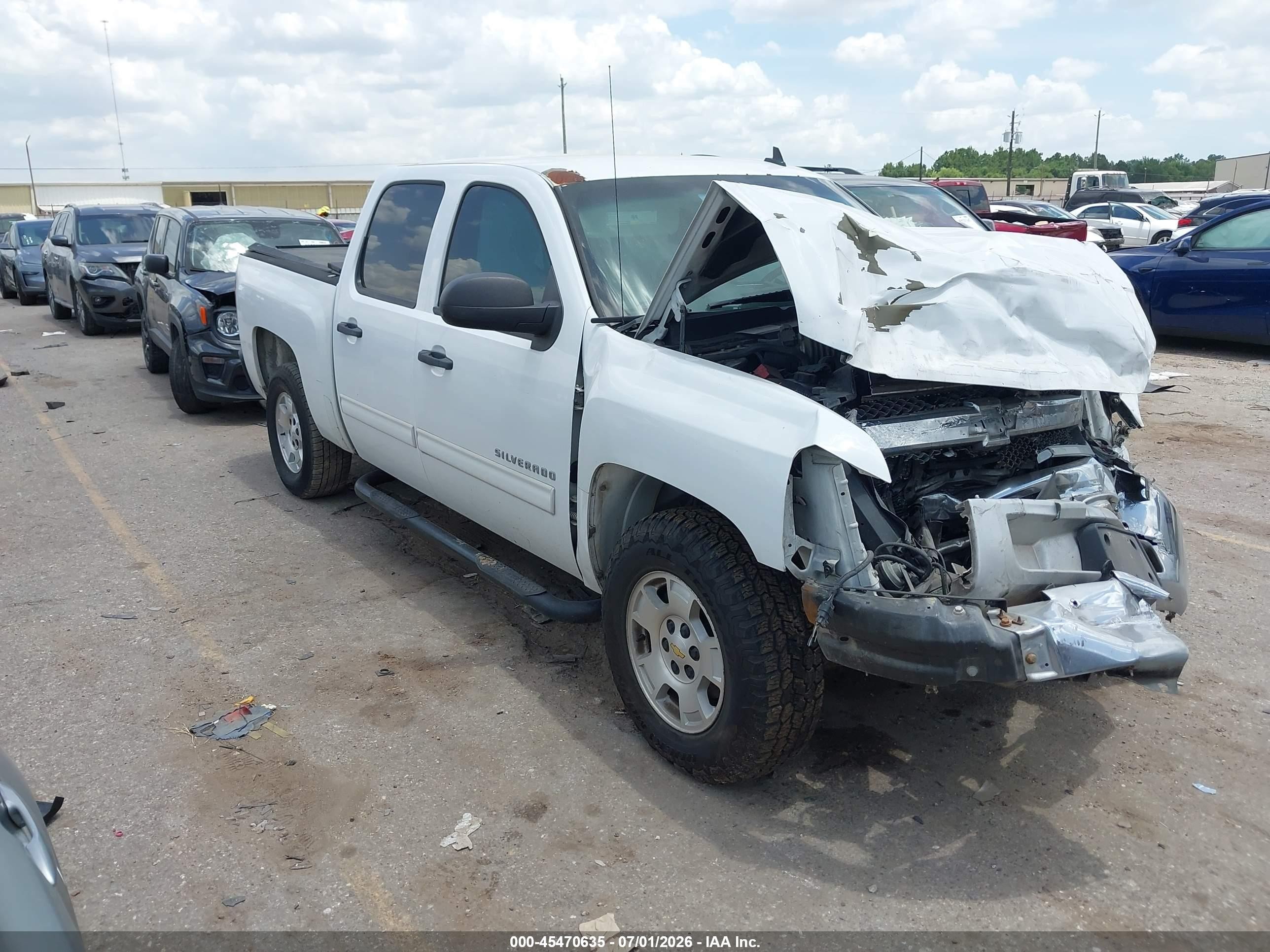 2012 Chevrolet Silverado 1500 Lt White vin: 3GCPCSE07CG117813
