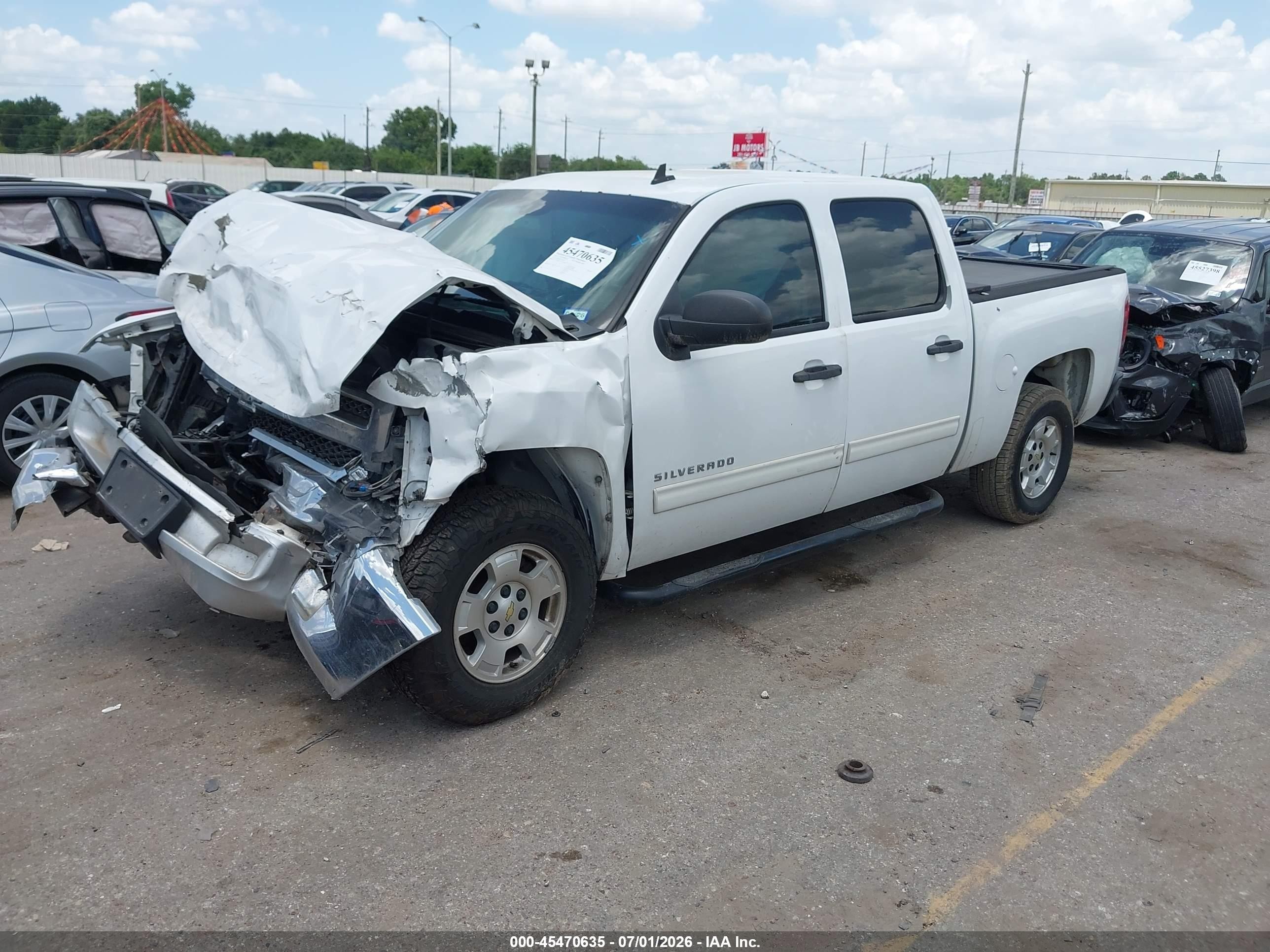 2012 Chevrolet Silverado 1500 Lt White vin: 3GCPCSE07CG117813