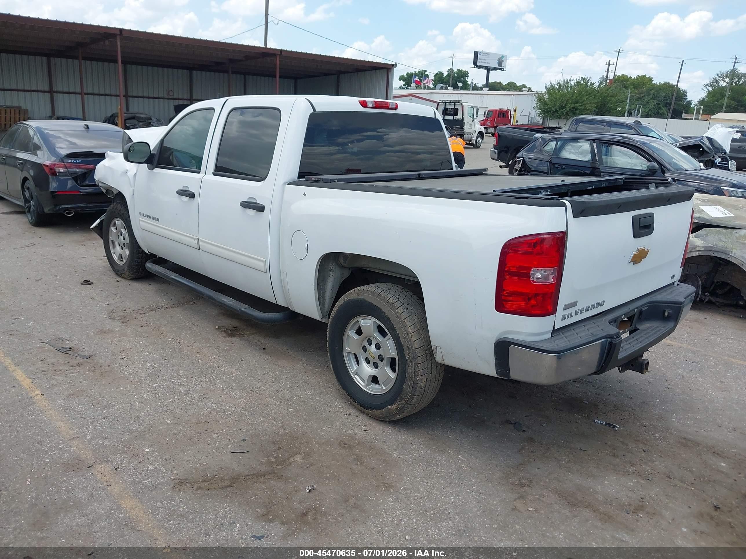 2012 Chevrolet Silverado 1500 Lt White vin: 3GCPCSE07CG117813