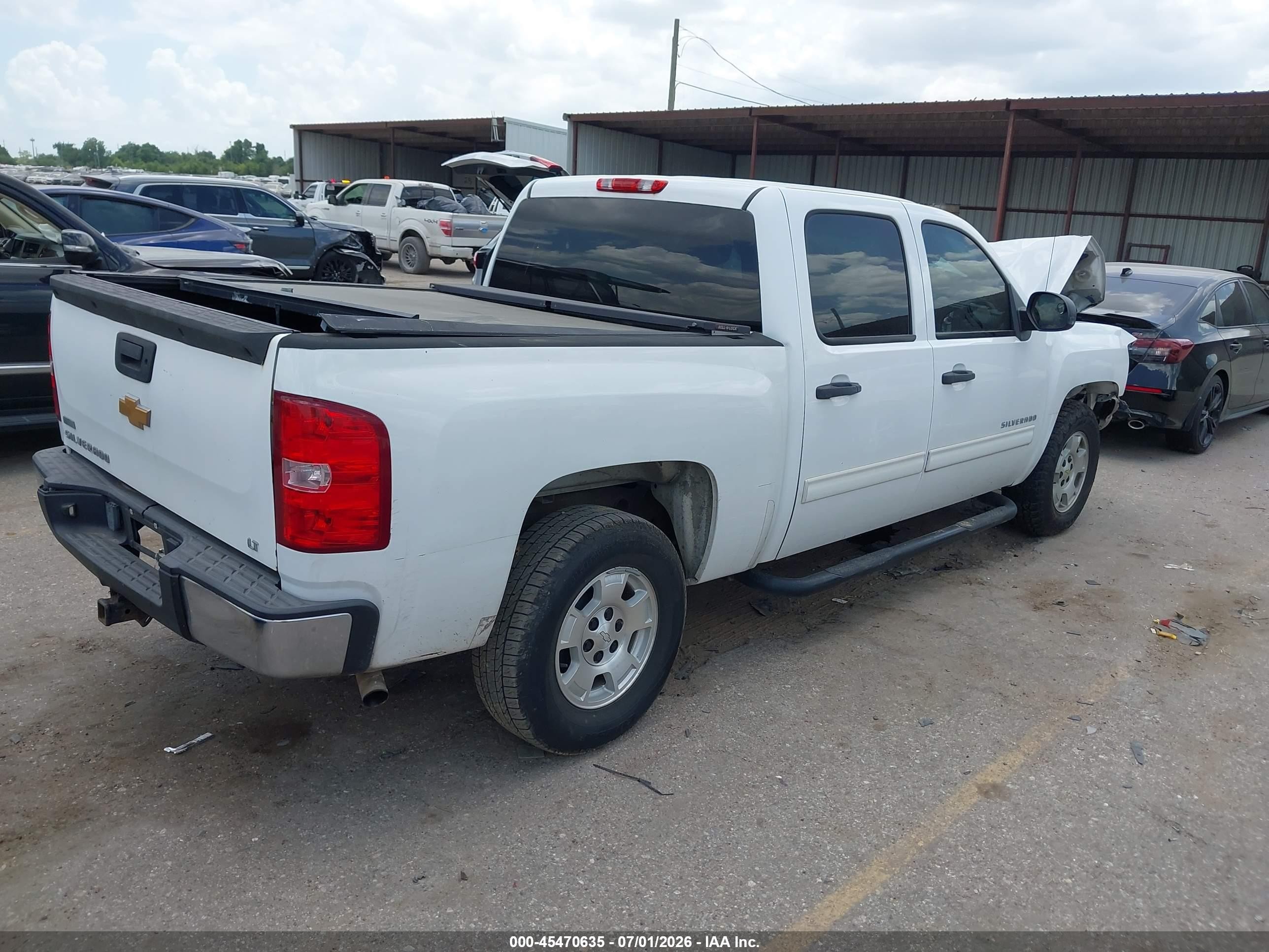 2012 Chevrolet Silverado 1500 Lt White vin: 3GCPCSE07CG117813