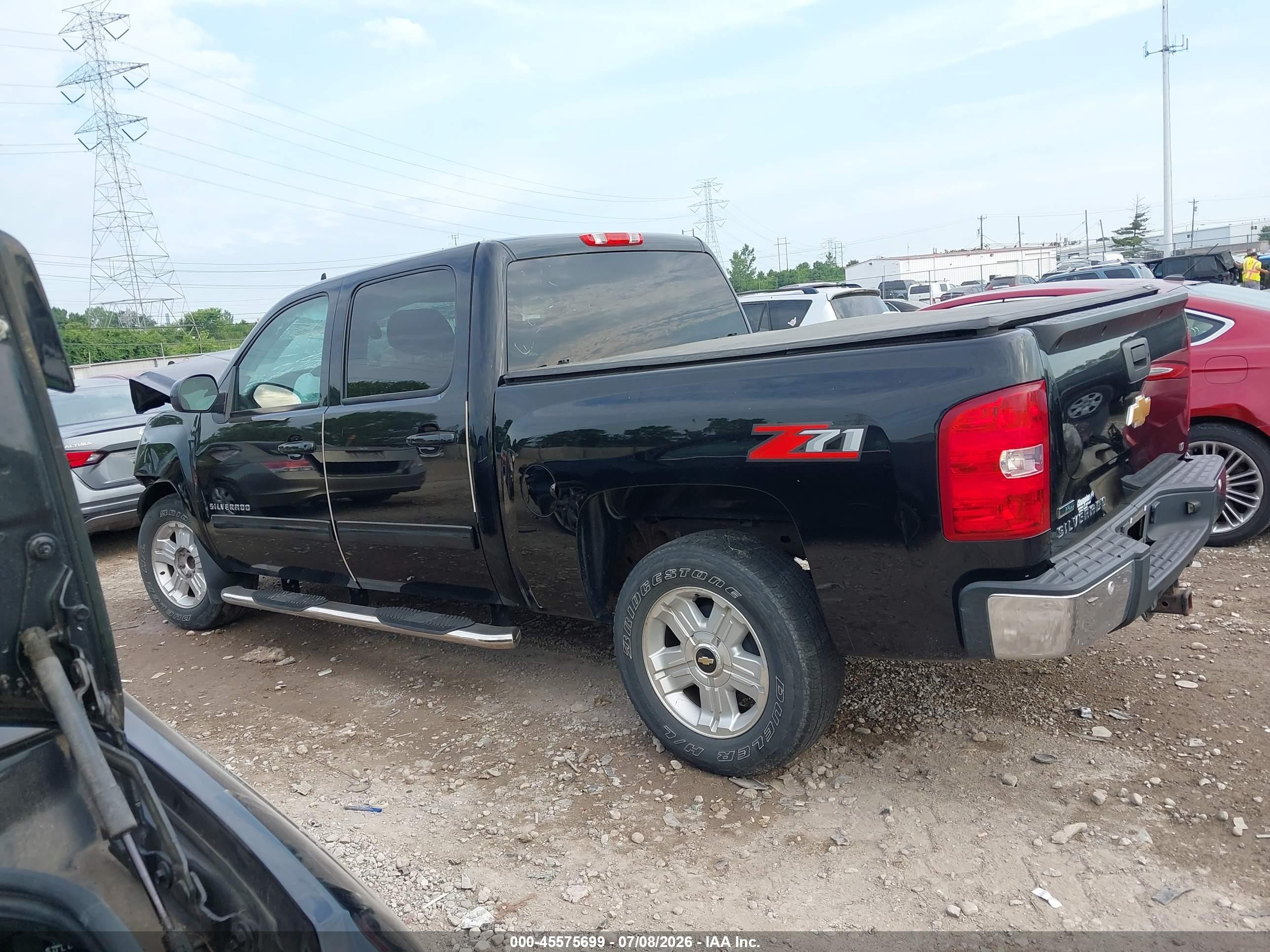 2012 Chevrolet Silverado 1500 Lt Black vin: 3GCPCSE07CG173301