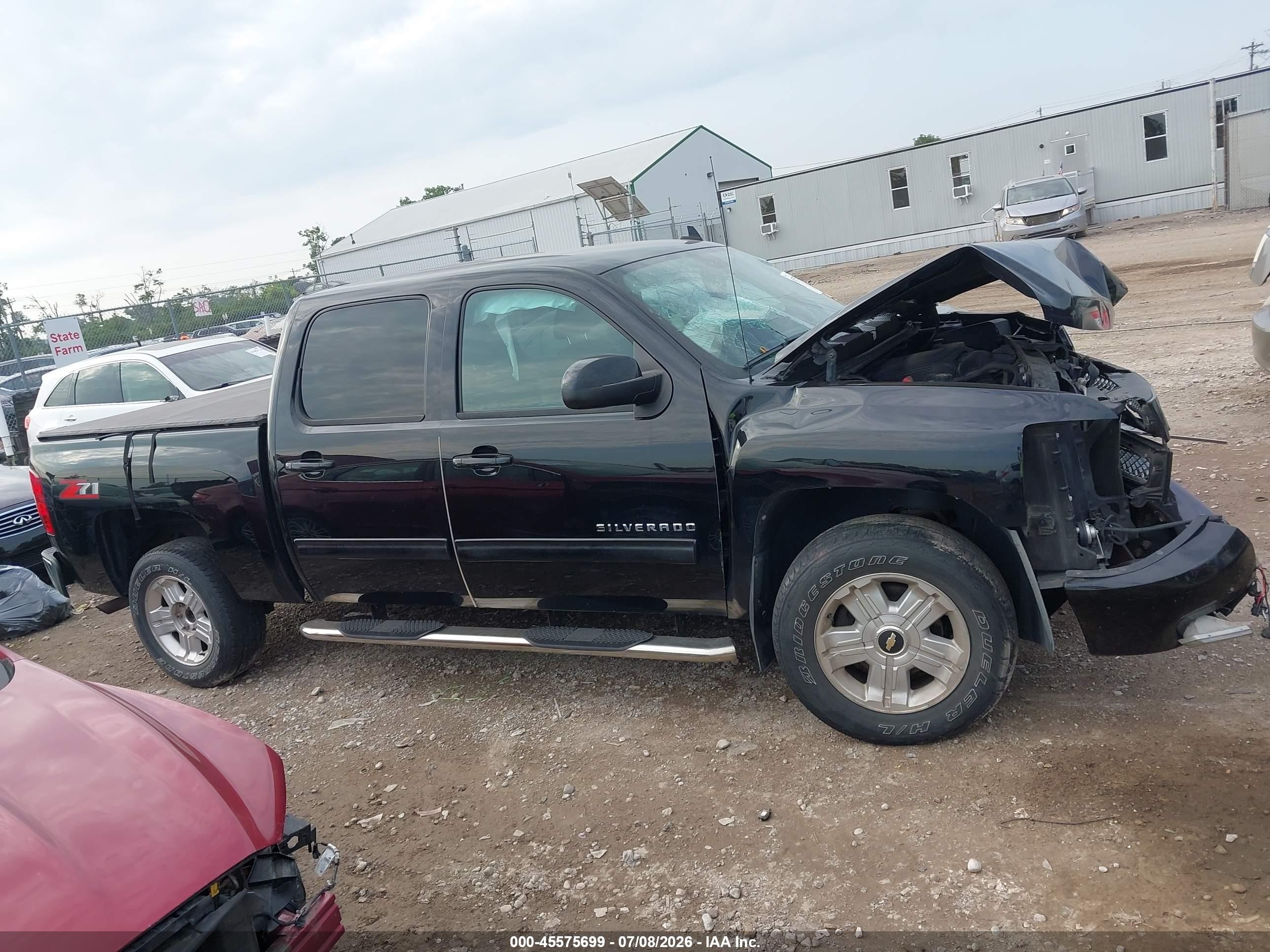 2012 Chevrolet Silverado 1500 Lt Black vin: 3GCPCSE07CG173301