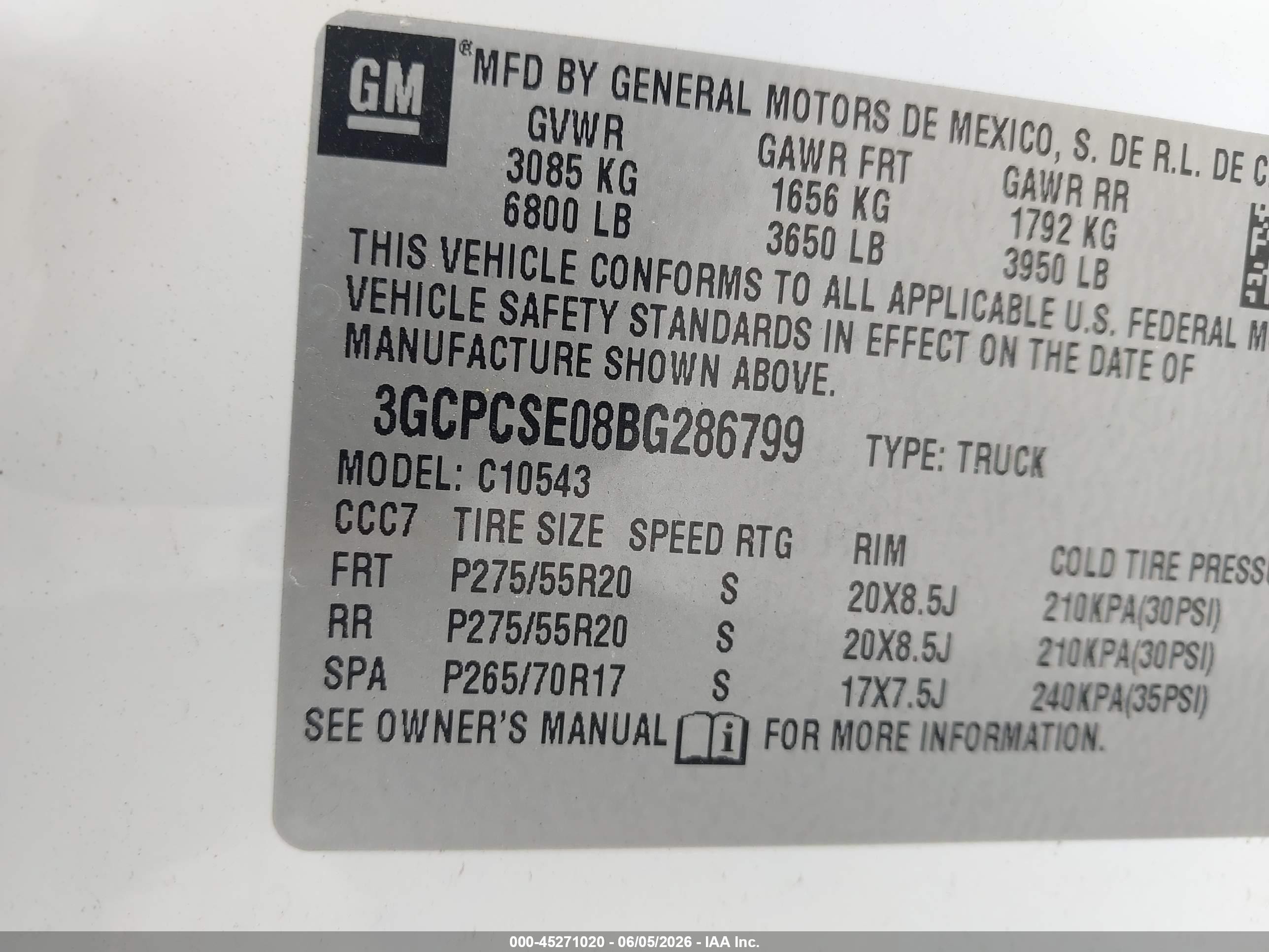 2011 Chevrolet Silverado 1500 Lt White vin: 3GCPCSE08BG286799