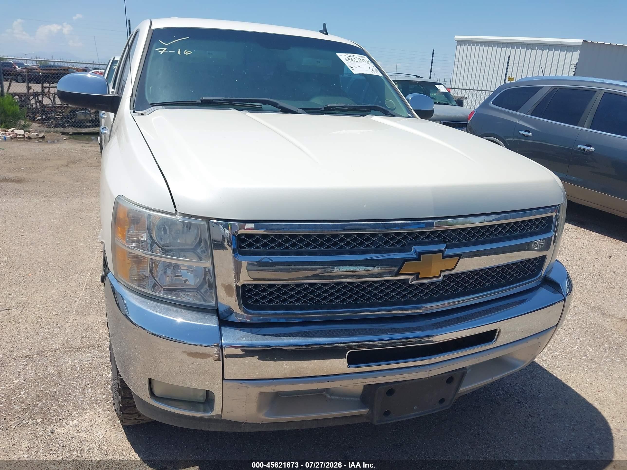 2012 Chevrolet Silverado 1500 Lt Белый vin: 3GCPCSE08CG157883