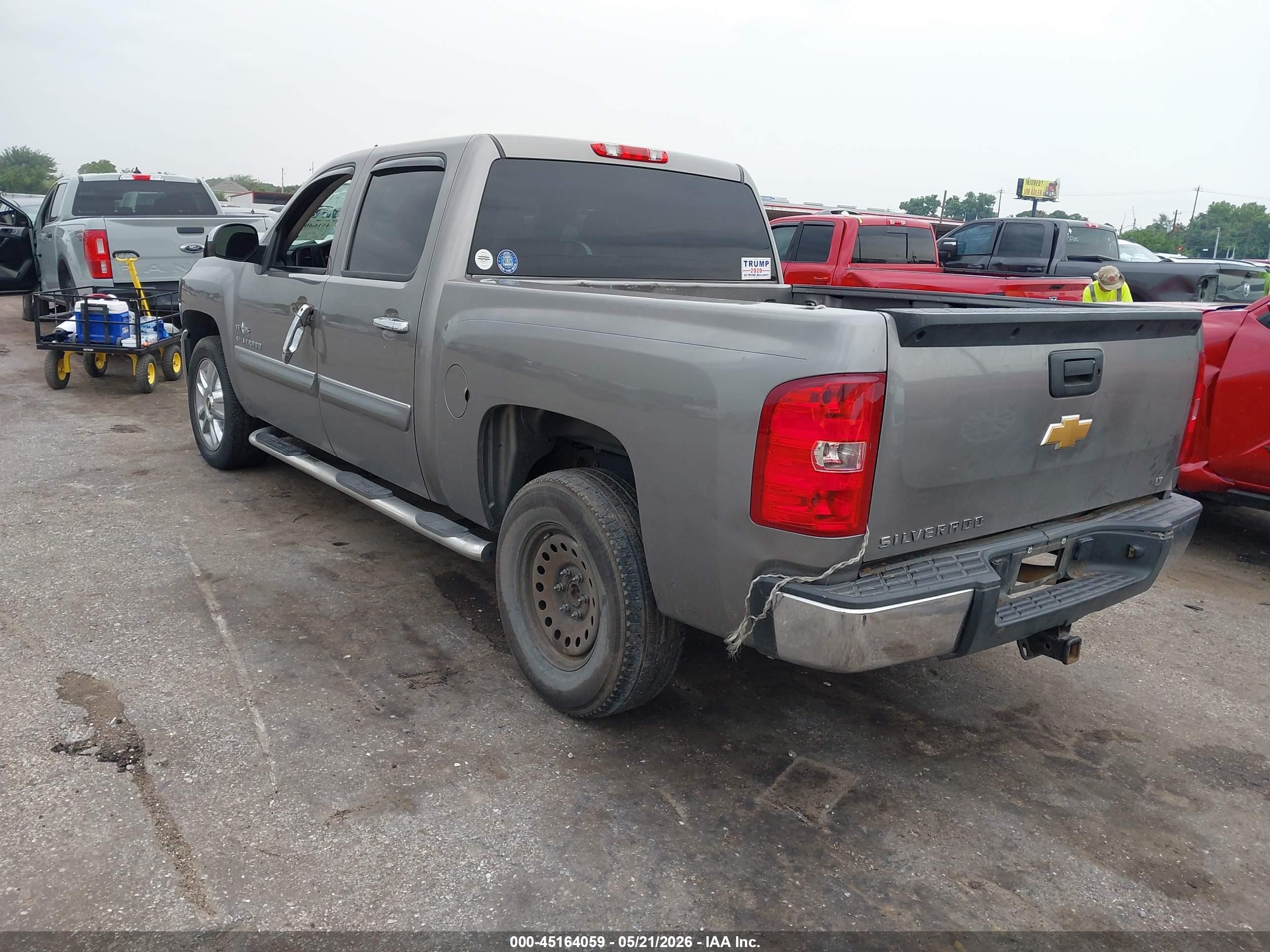 2013 Chevrolet Silverado 1500 Lt Gray vin: 3GCPCSE08DG279872
