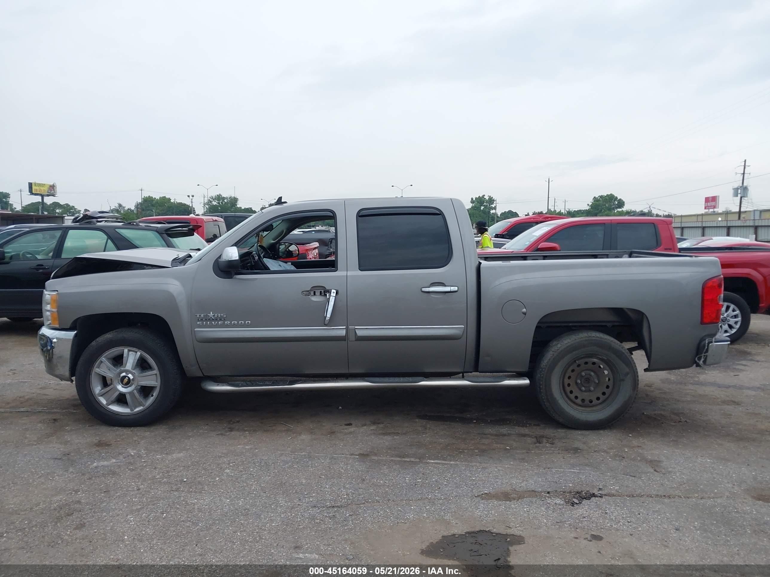 2013 Chevrolet Silverado 1500 Lt Gray vin: 3GCPCSE08DG279872