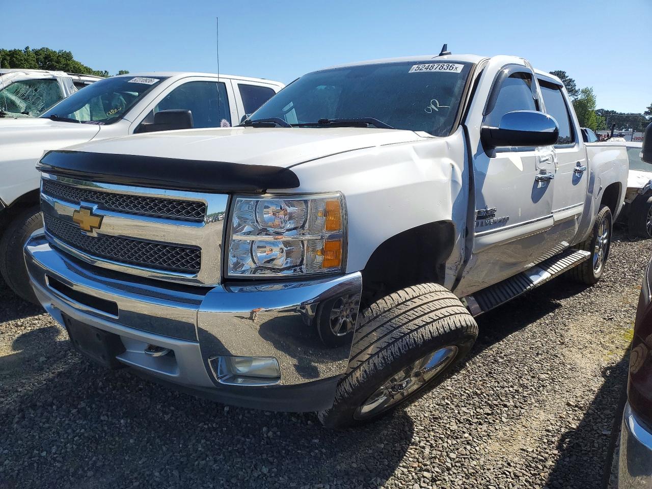 2012 Chevrolet Silverado C1500 Lt White vin: 3GCPCSE09CG122415