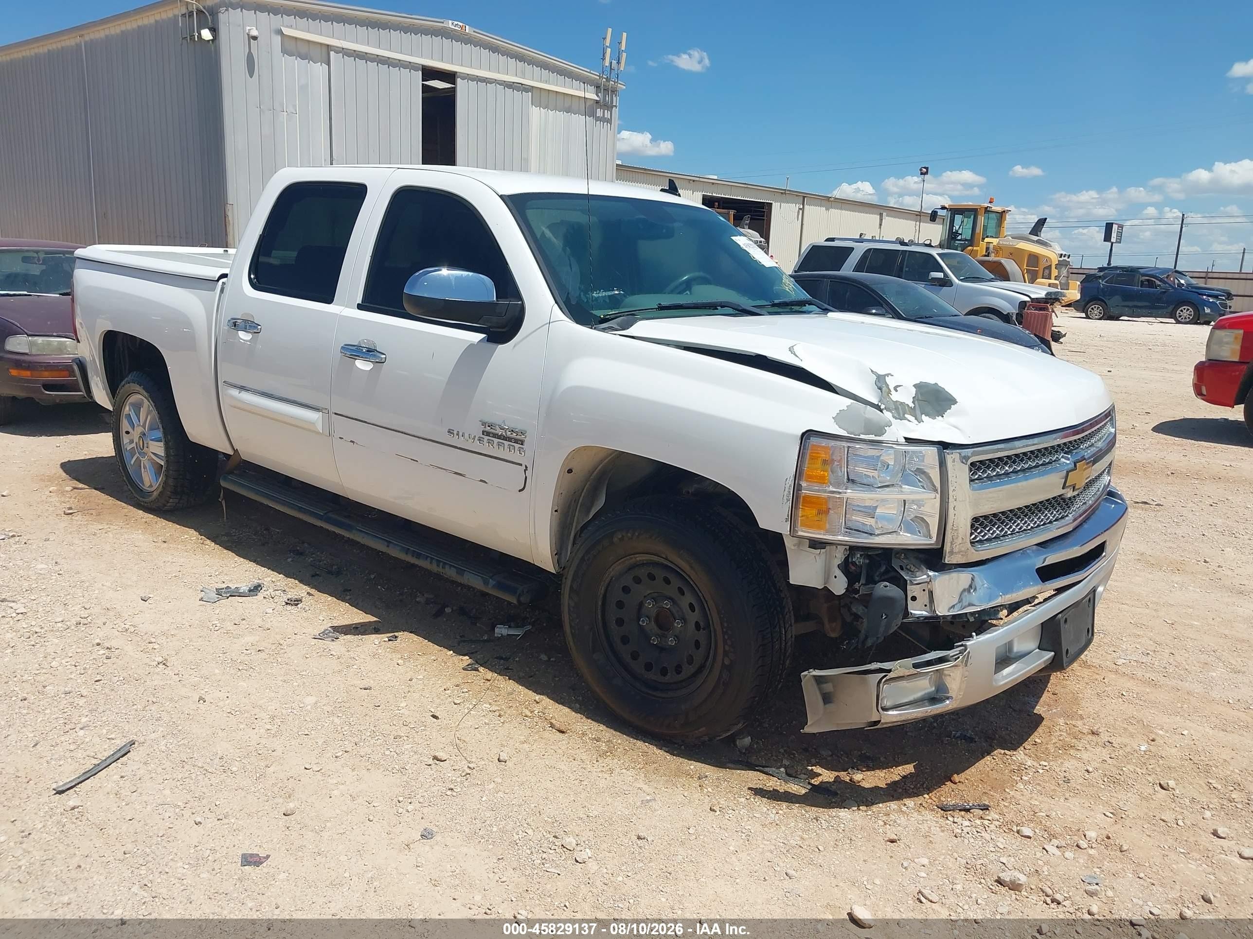 2013 Chevrolet Silverado 1500 Lt White vin: 3GCPCSE09DG246959