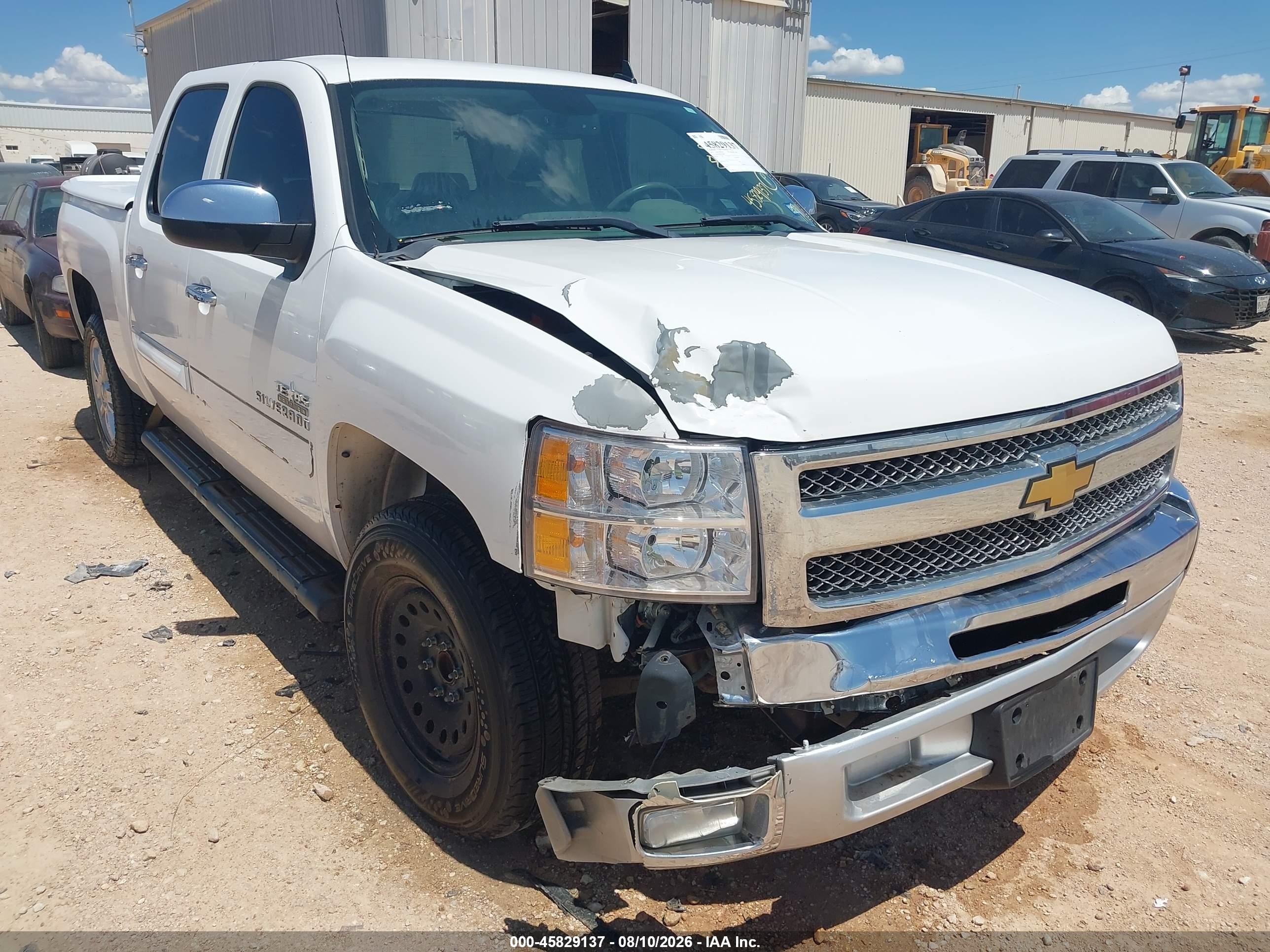 2013 Chevrolet Silverado 1500 Lt White vin: 3GCPCSE09DG246959