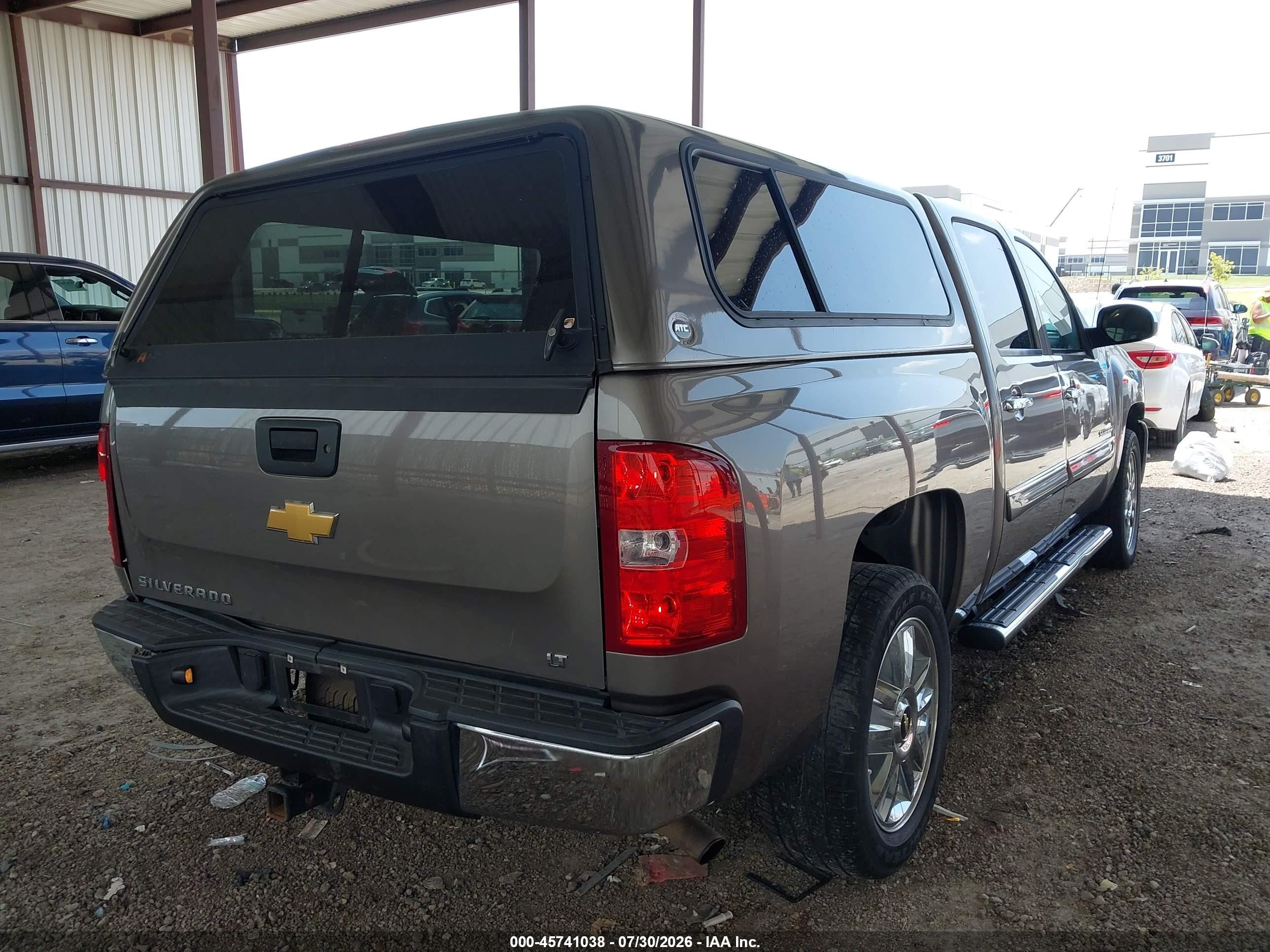 2012 Chevrolet Silverado 1500 Lt Gray vin: 3GCPCSE0XCG308867