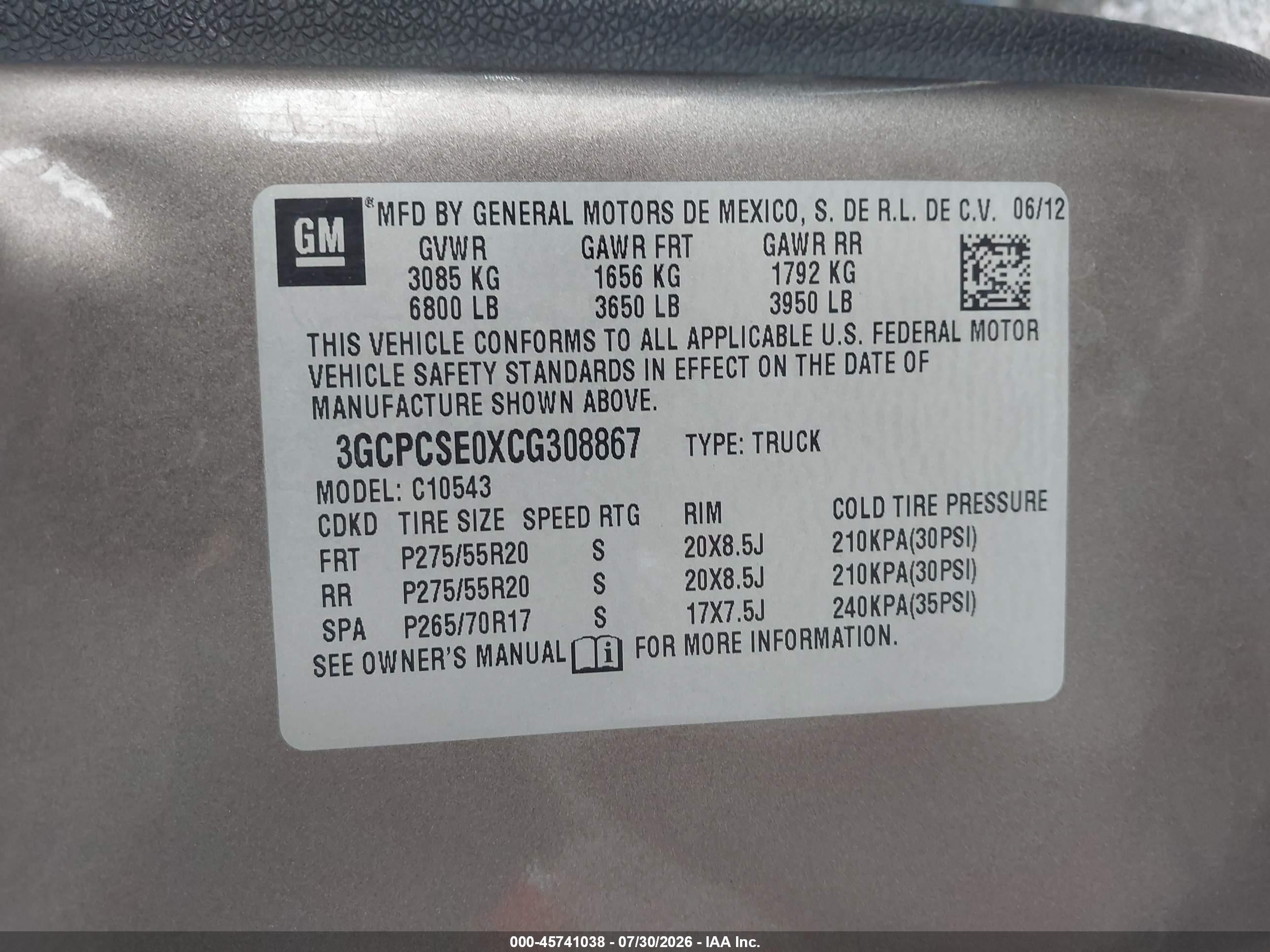 2012 Chevrolet Silverado 1500 Lt Gray vin: 3GCPCSE0XCG308867