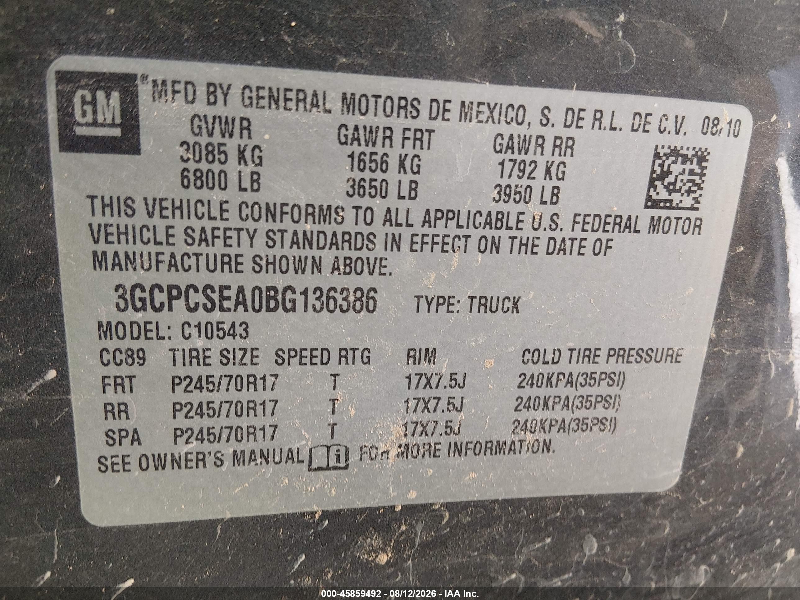 2011 Chevrolet Silverado 1500 Lt Black vin: 3GCPCSEA0BG136386