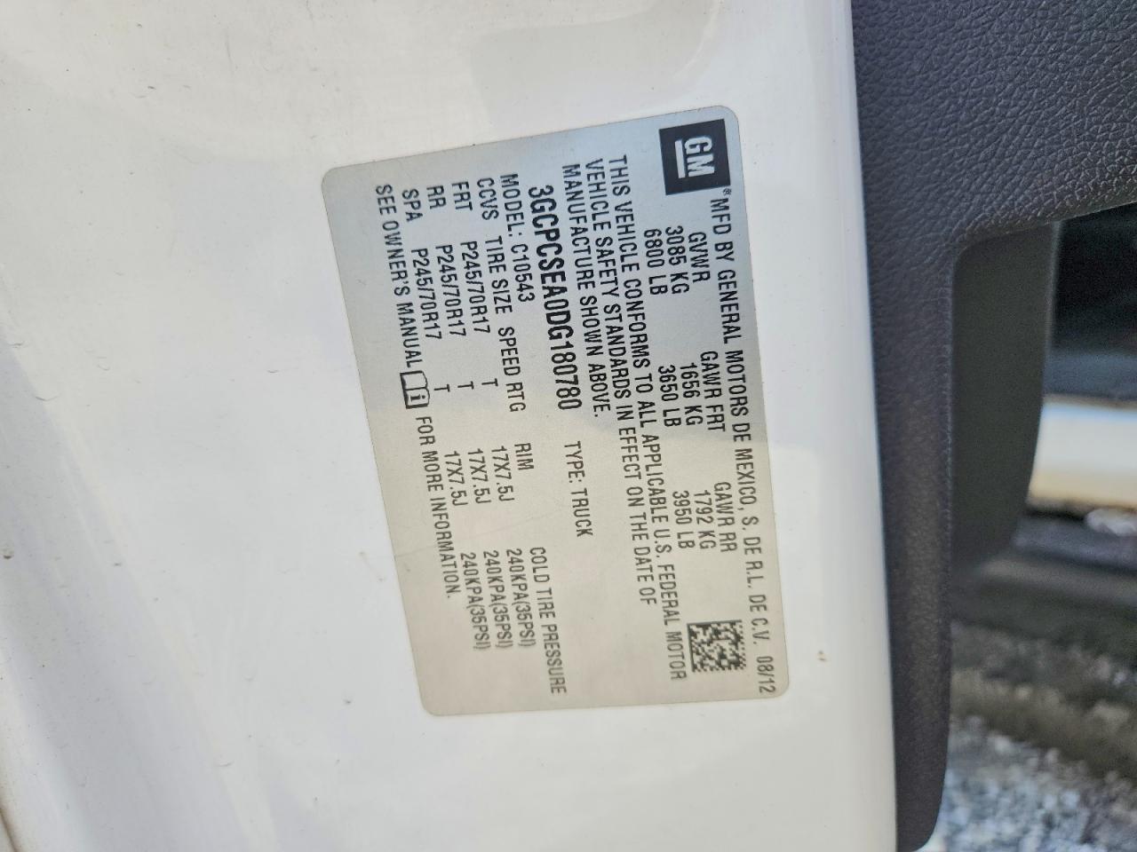 2013 Chevrolet Silverado C1500 Lt White vin: 3GCPCSEA0DG180780