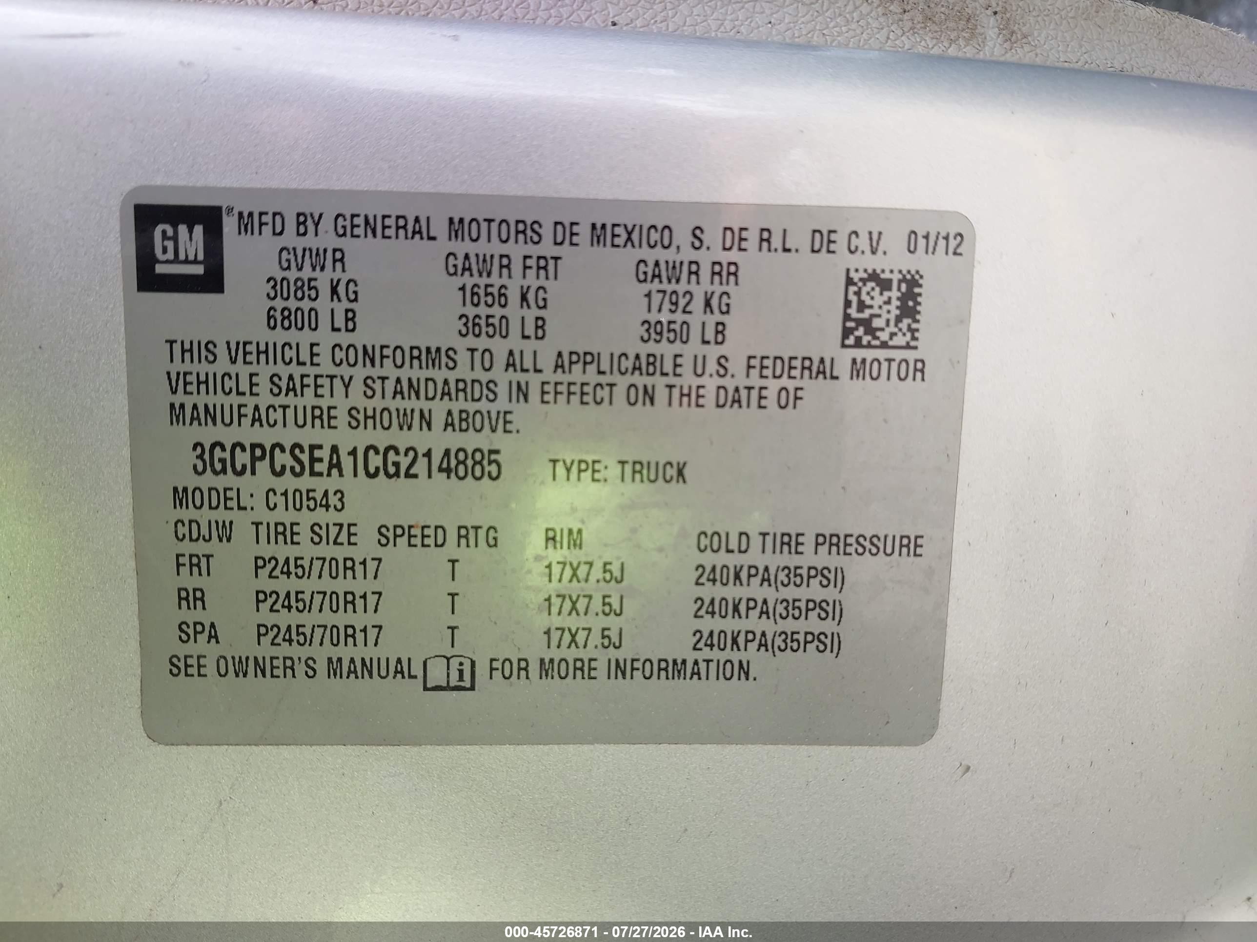 2012 Chevrolet Silverado 1500 Lt Silver vin: 3GCPCSEA1CG214885
