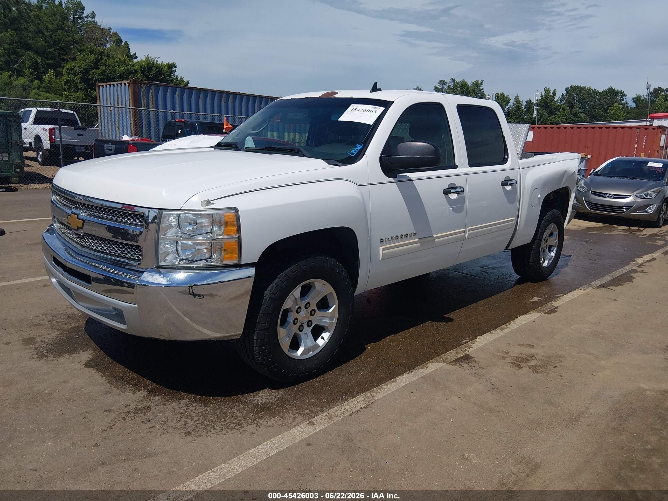 2012 Chevrolet Silverado 1500 Lt White vin: 3GCPCSEA3CG161073