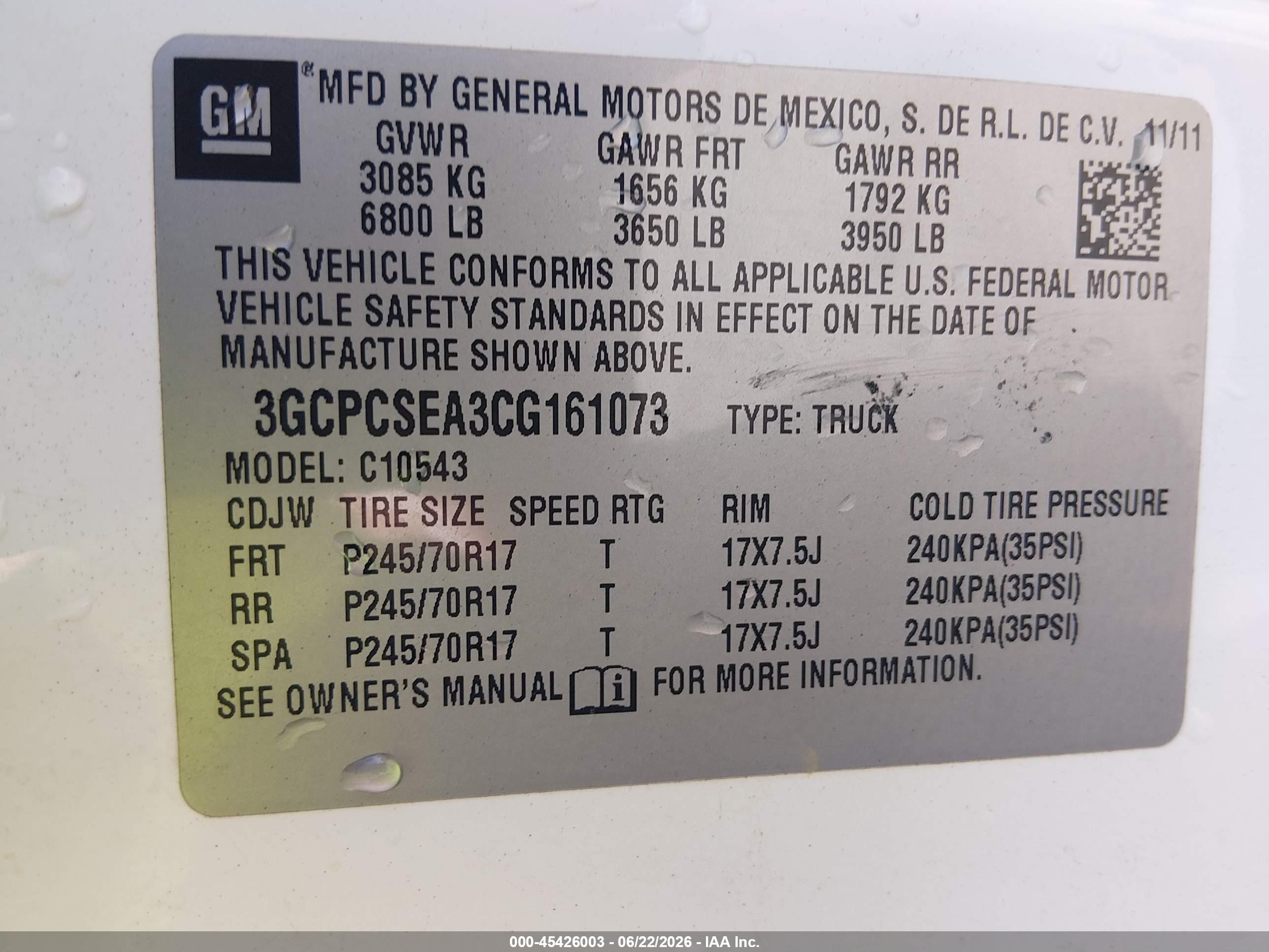 2012 Chevrolet Silverado 1500 Lt White vin: 3GCPCSEA3CG161073