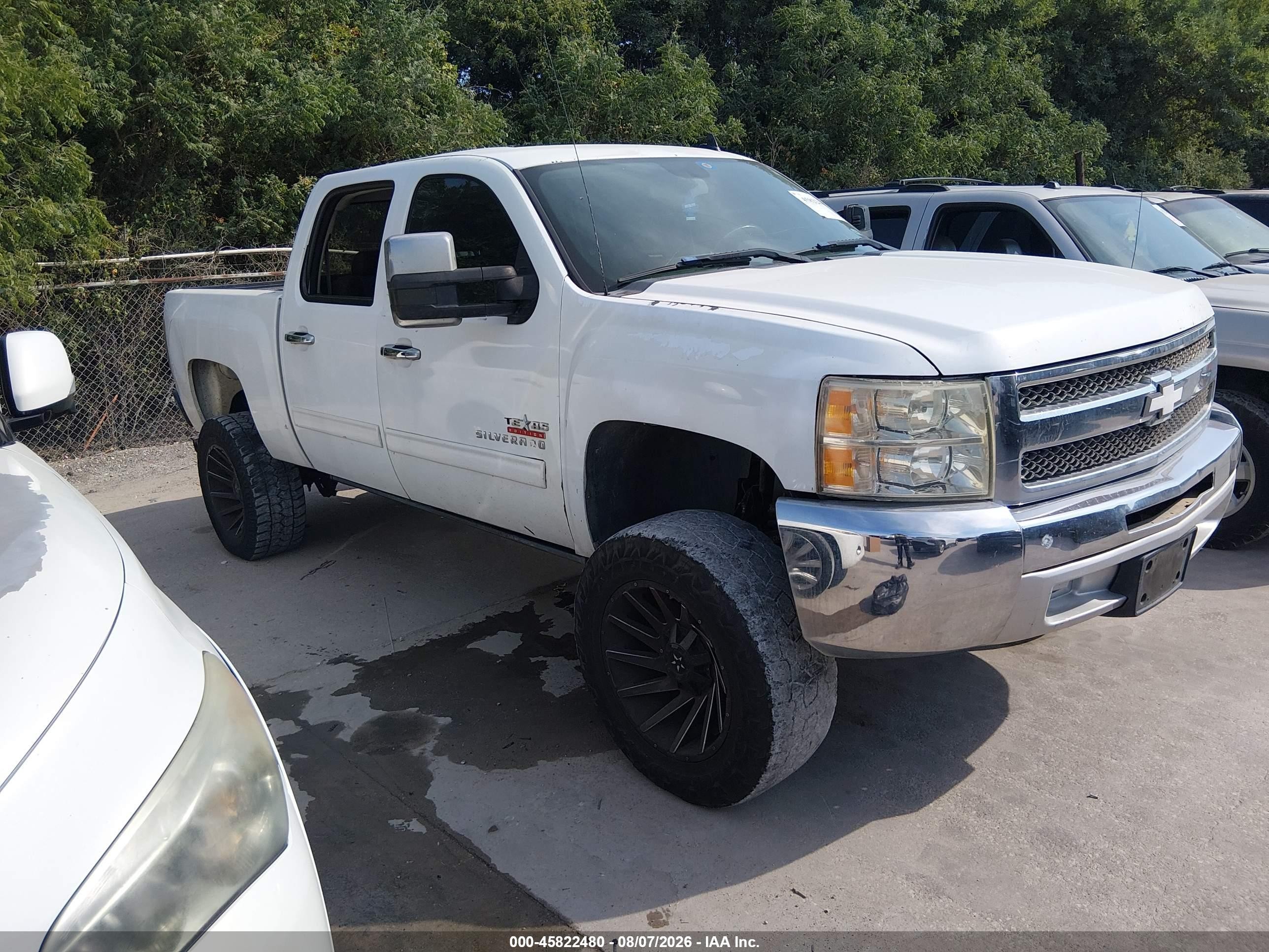 2013 Chevrolet Silverado 1500 Lt White vin: 3GCPCSEA4DG227423