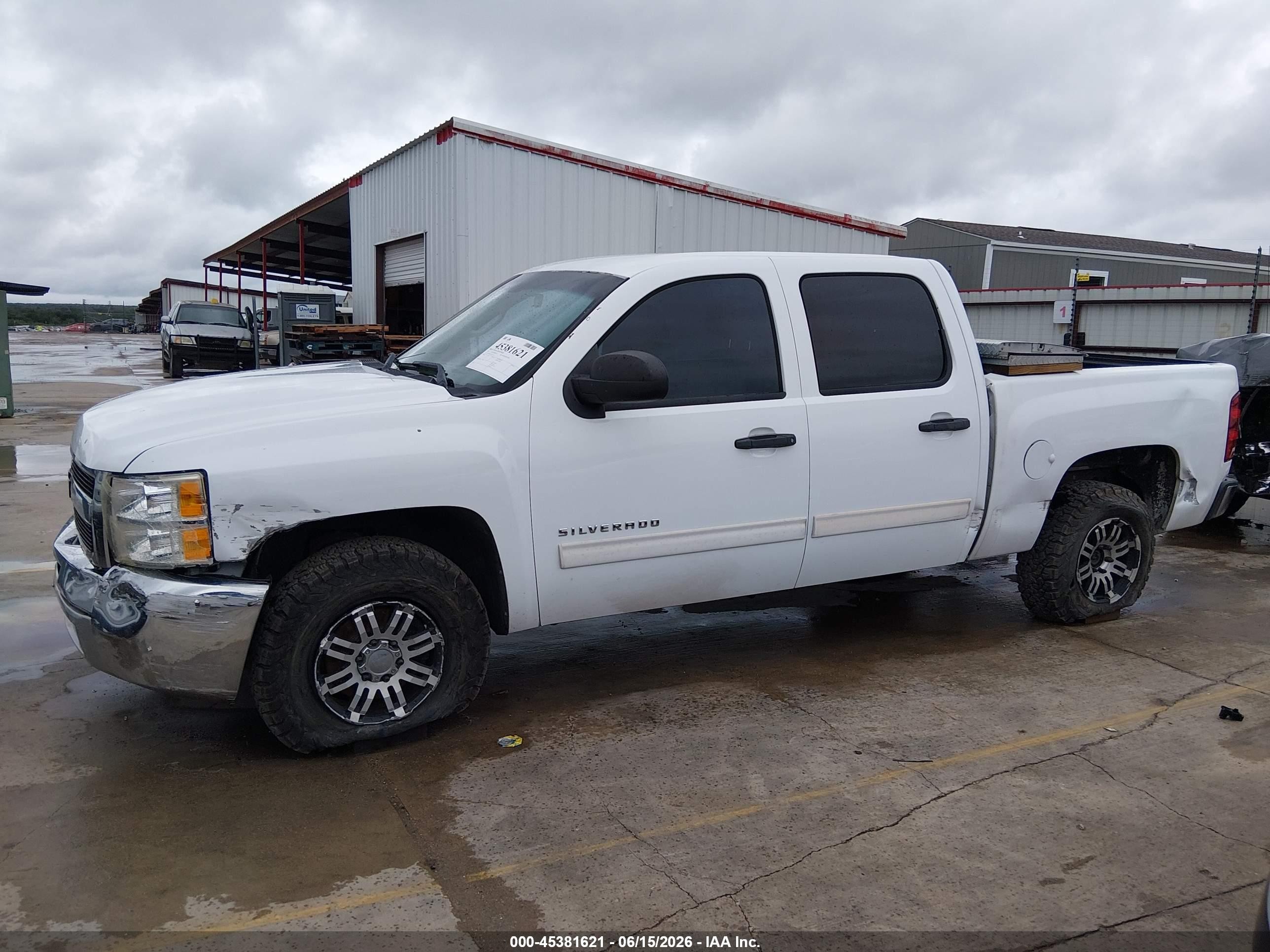 2012 Chevrolet Silverado 1500 Lt White vin: 3GCPCSEA5CG113154