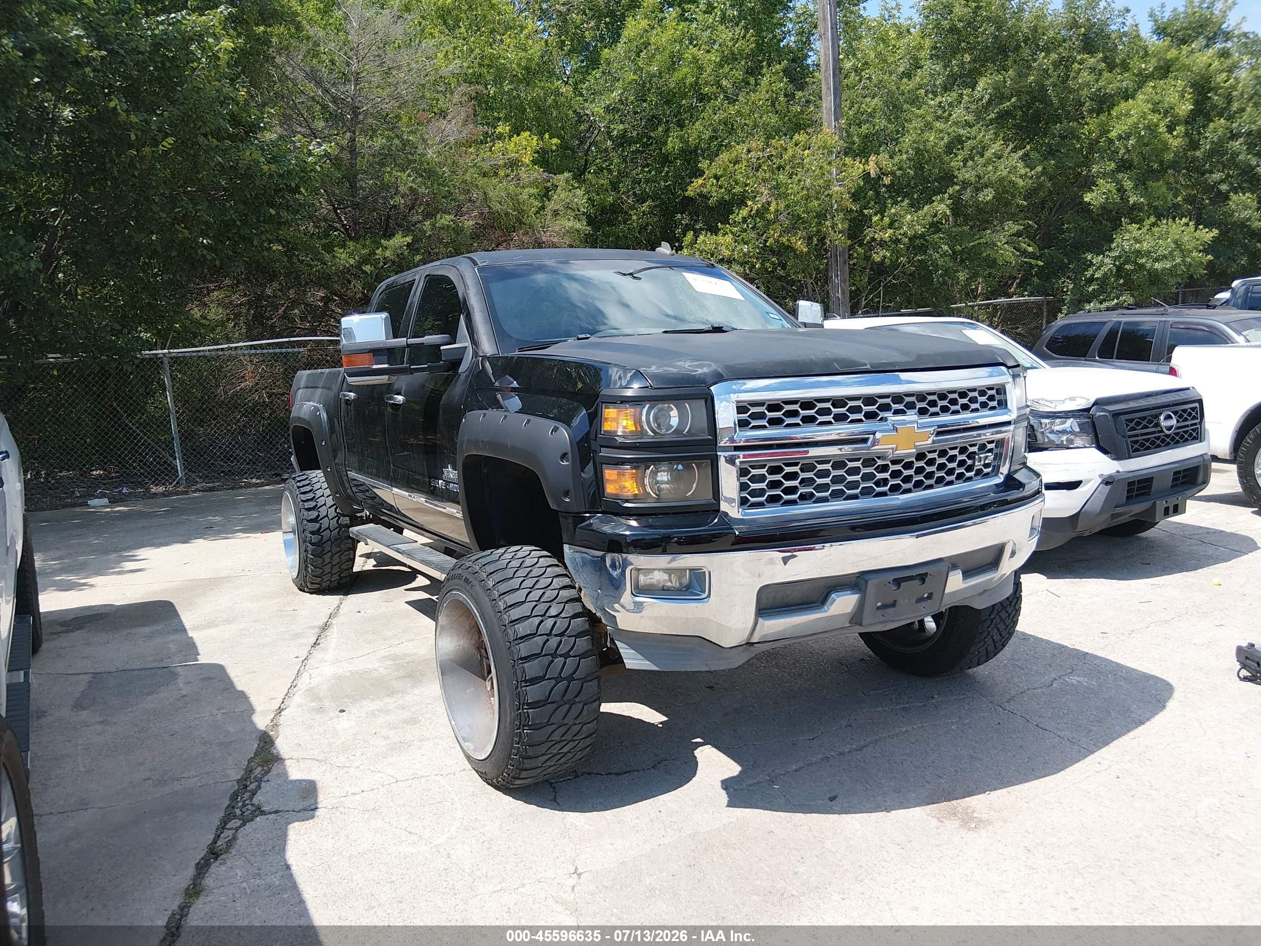 2014 Chevrolet Silverado 1500 Ltz Black vin: 3GCPCSEC0EG180393