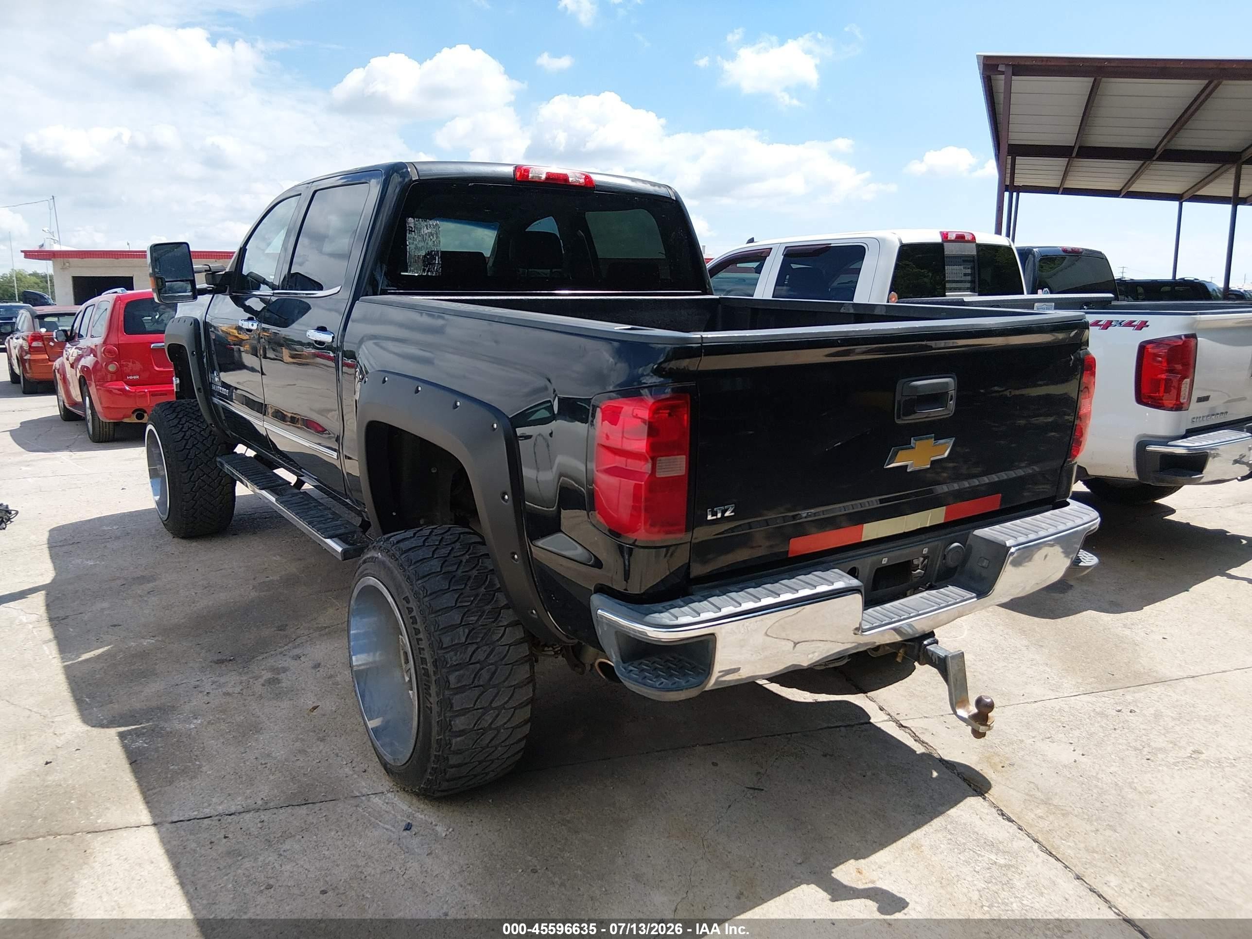 2014 Chevrolet Silverado 1500 Ltz Black vin: 3GCPCSEC0EG180393