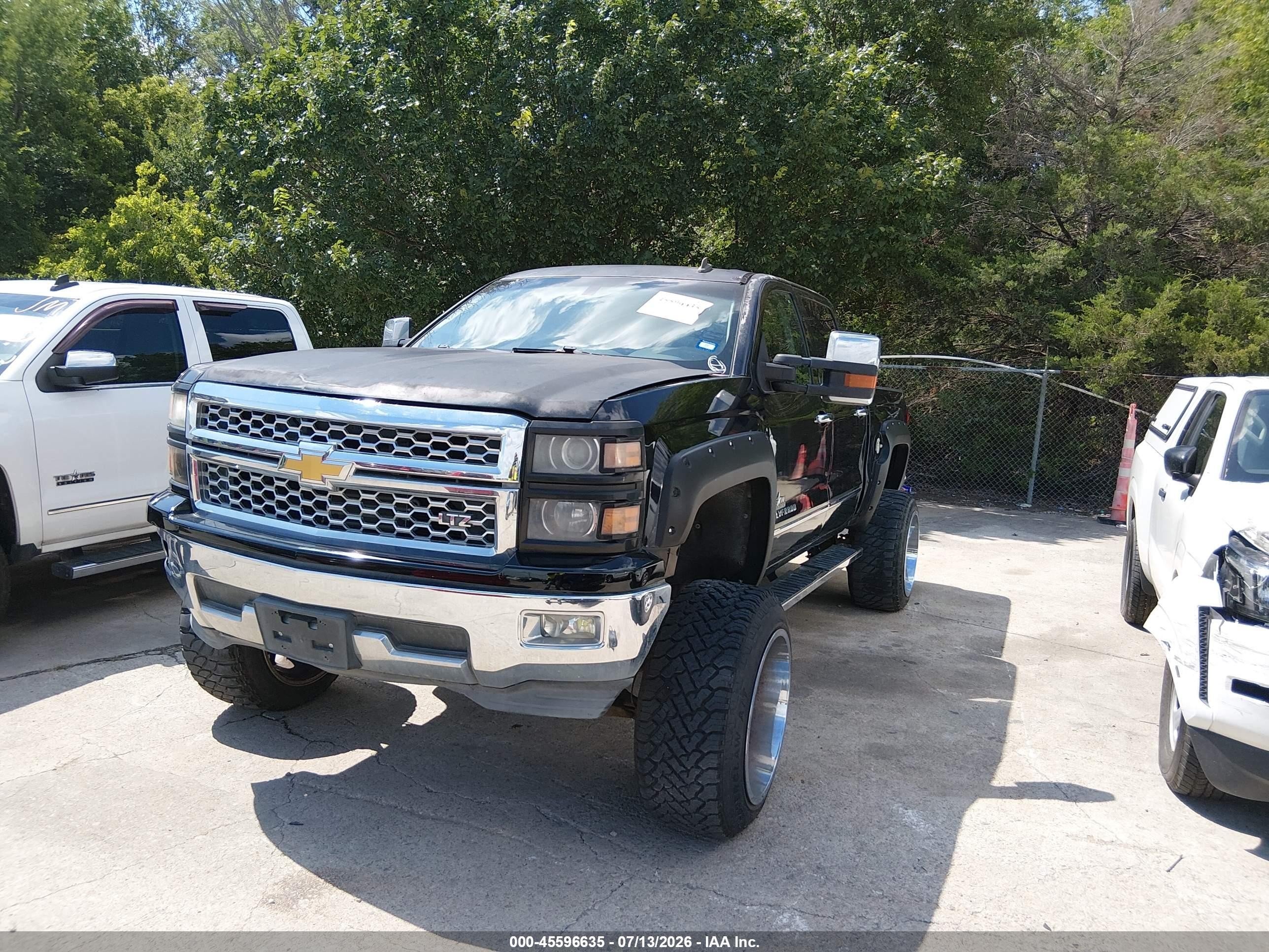 2014 Chevrolet Silverado 1500 Ltz Black vin: 3GCPCSEC0EG180393