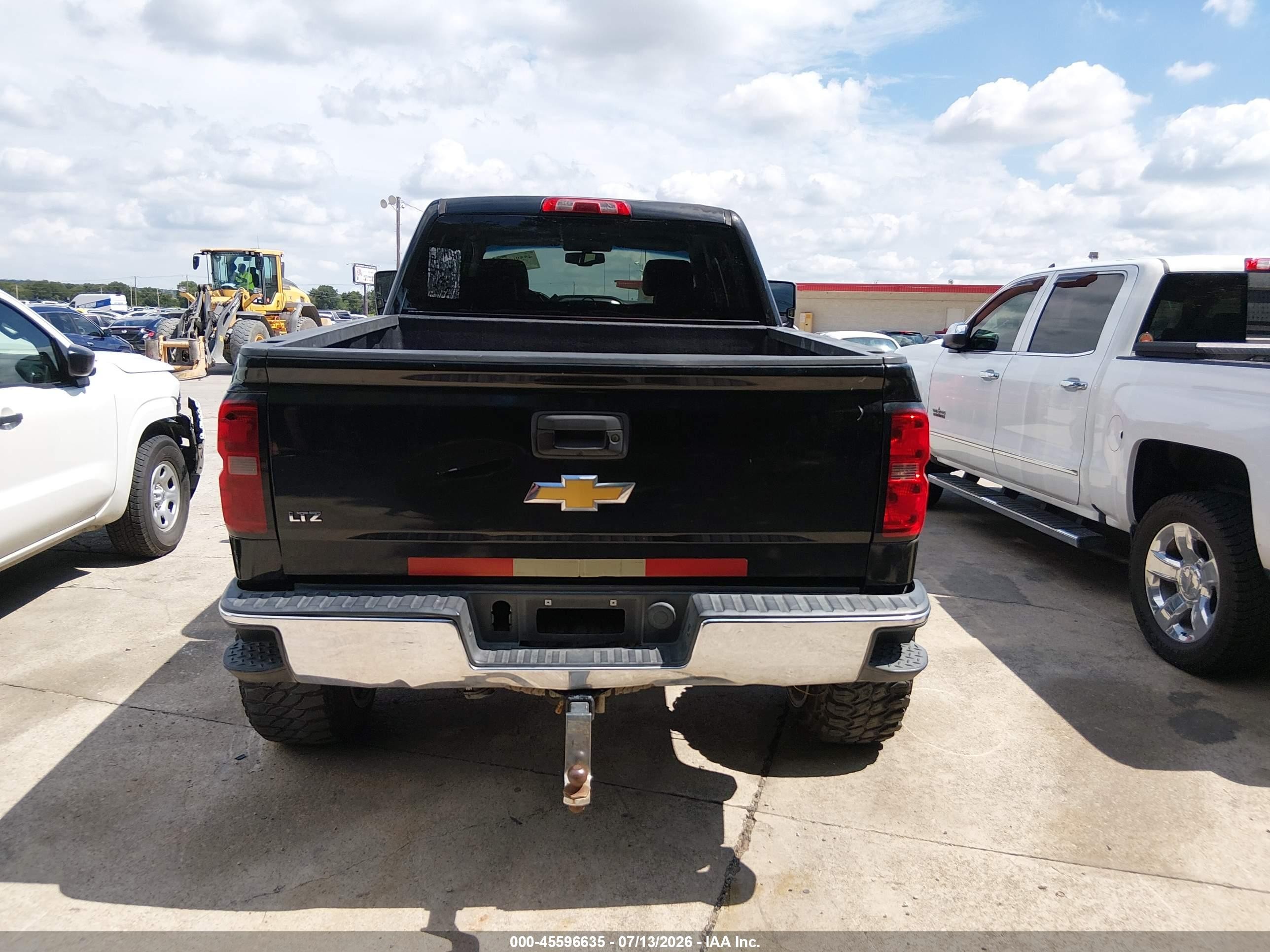 2014 Chevrolet Silverado 1500 Ltz Black vin: 3GCPCSEC0EG180393