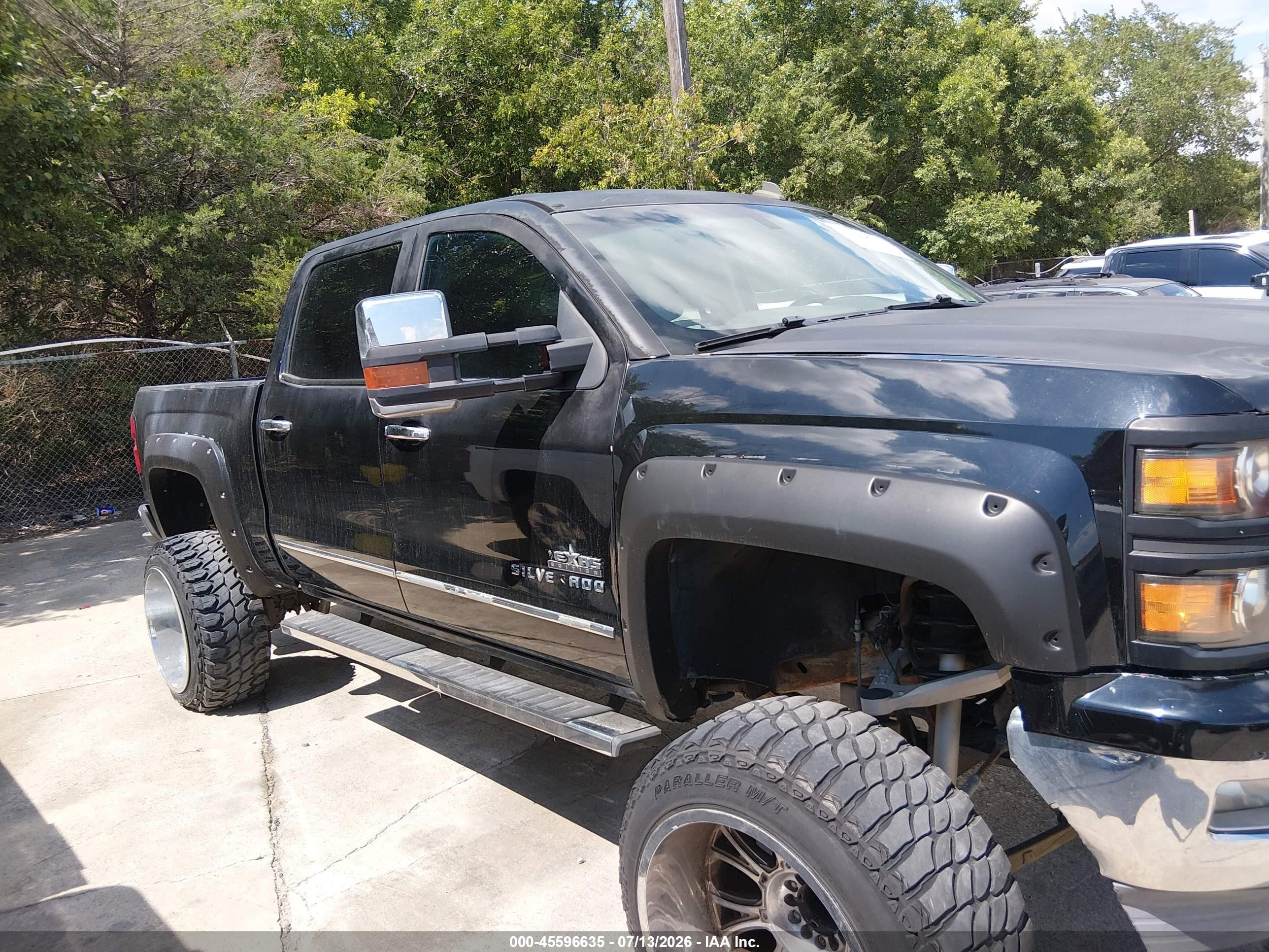 2014 Chevrolet Silverado 1500 Ltz Black vin: 3GCPCSEC0EG180393