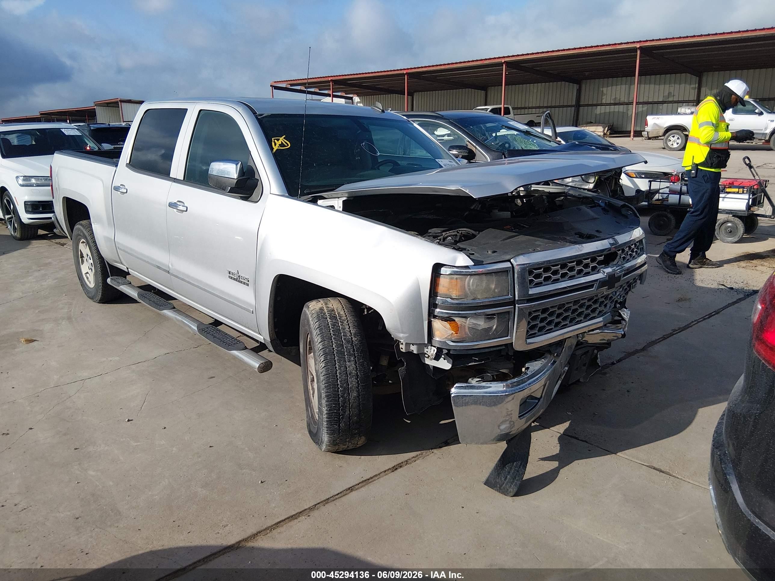 2014 Chevrolet Silverado 1500 1lz Silver vin: 3GCPCSEC0EG337064