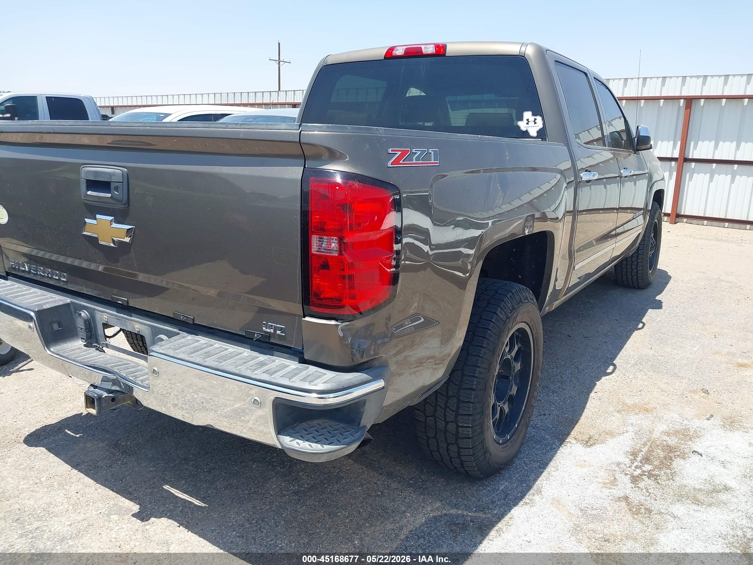2014 Chevrolet Silverado 1500 2lz Brown vin: 3GCPCSEC0EG346234