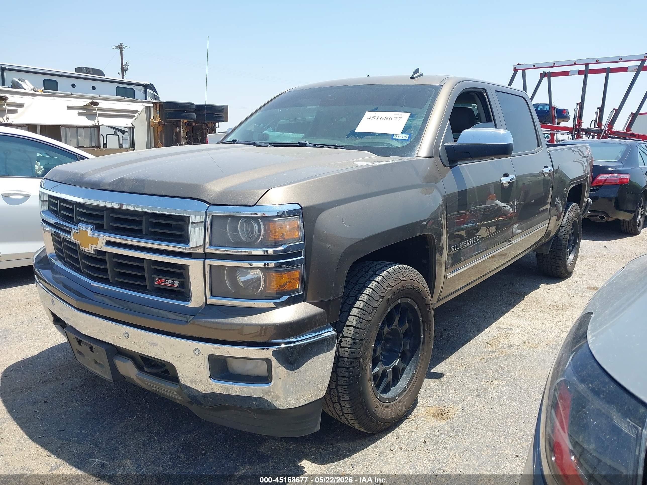 2014 Chevrolet Silverado 1500 2lz Brown vin: 3GCPCSEC0EG346234