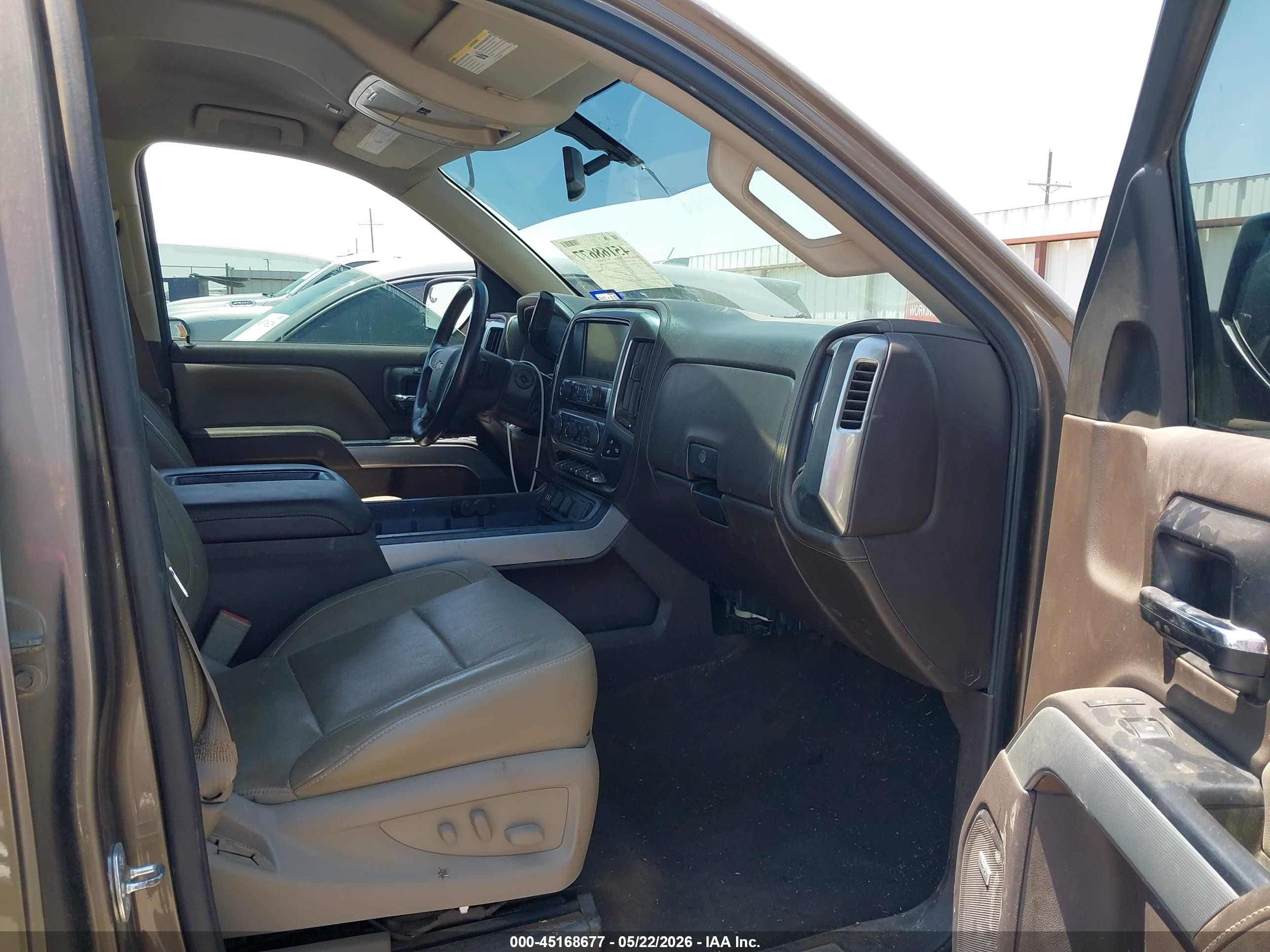 2014 Chevrolet Silverado 1500 2lz Brown vin: 3GCPCSEC0EG346234