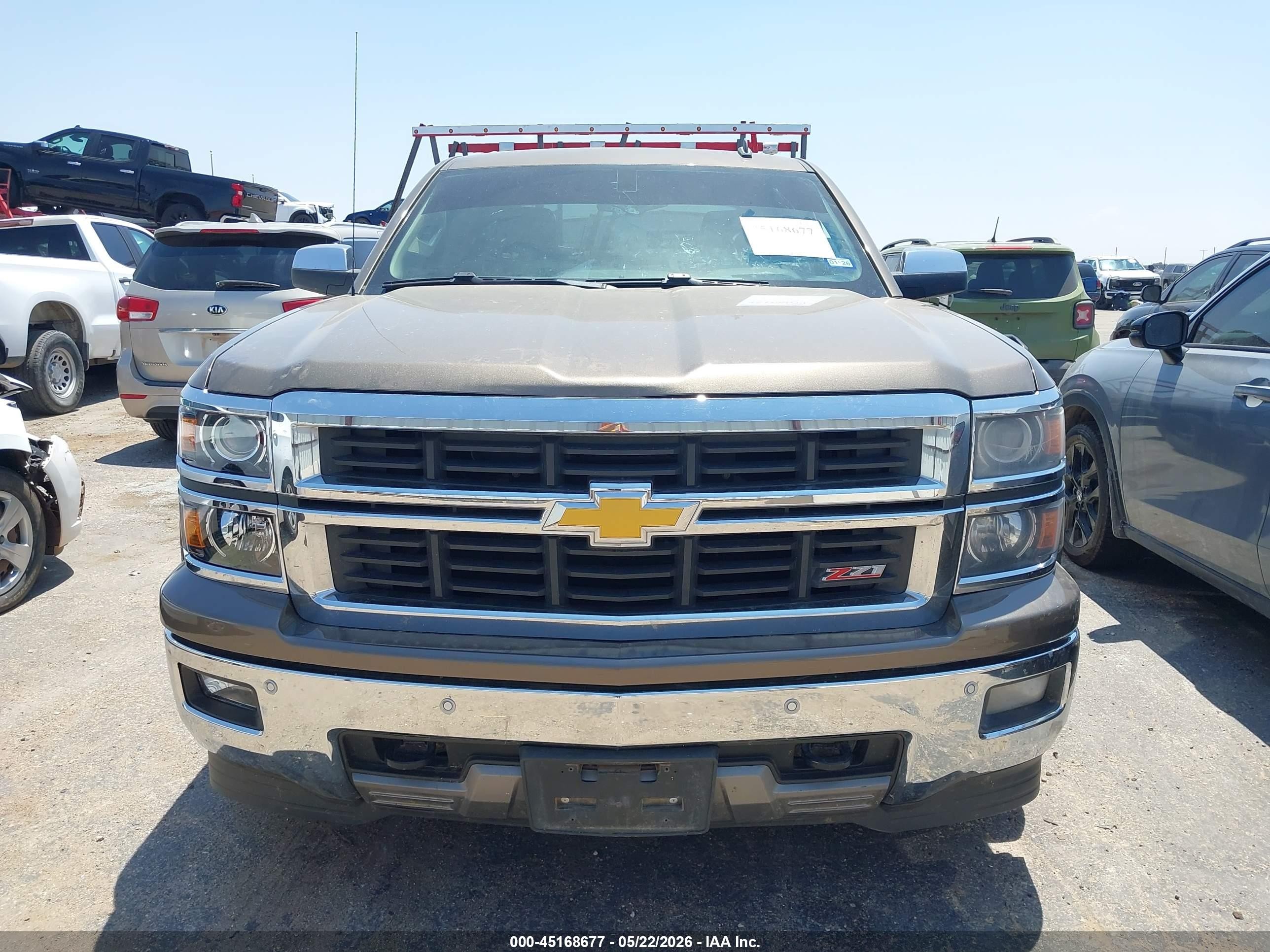 2014 Chevrolet Silverado 1500 2lz Brown vin: 3GCPCSEC0EG346234