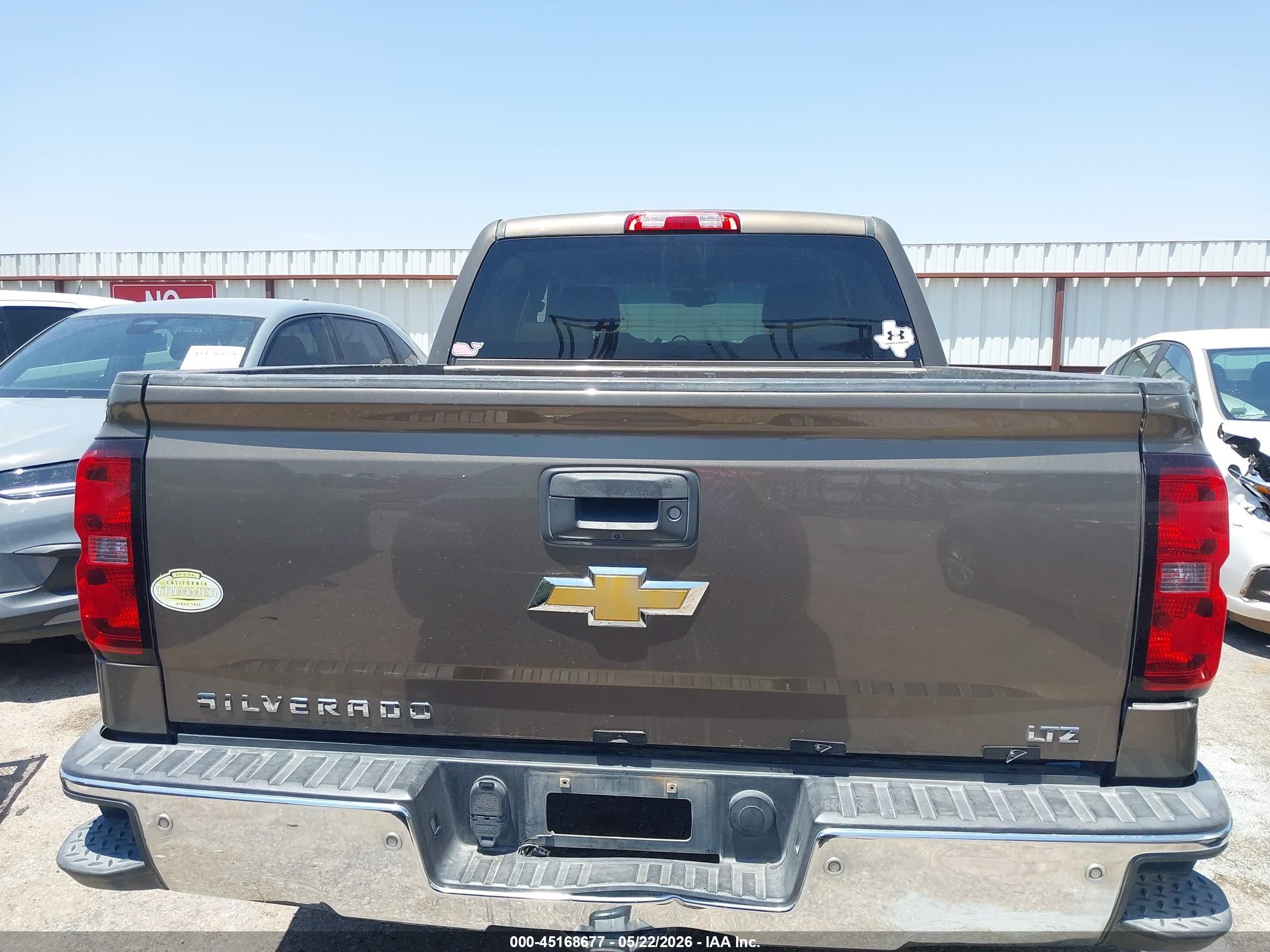 2014 Chevrolet Silverado 1500 2lz Brown vin: 3GCPCSEC0EG346234