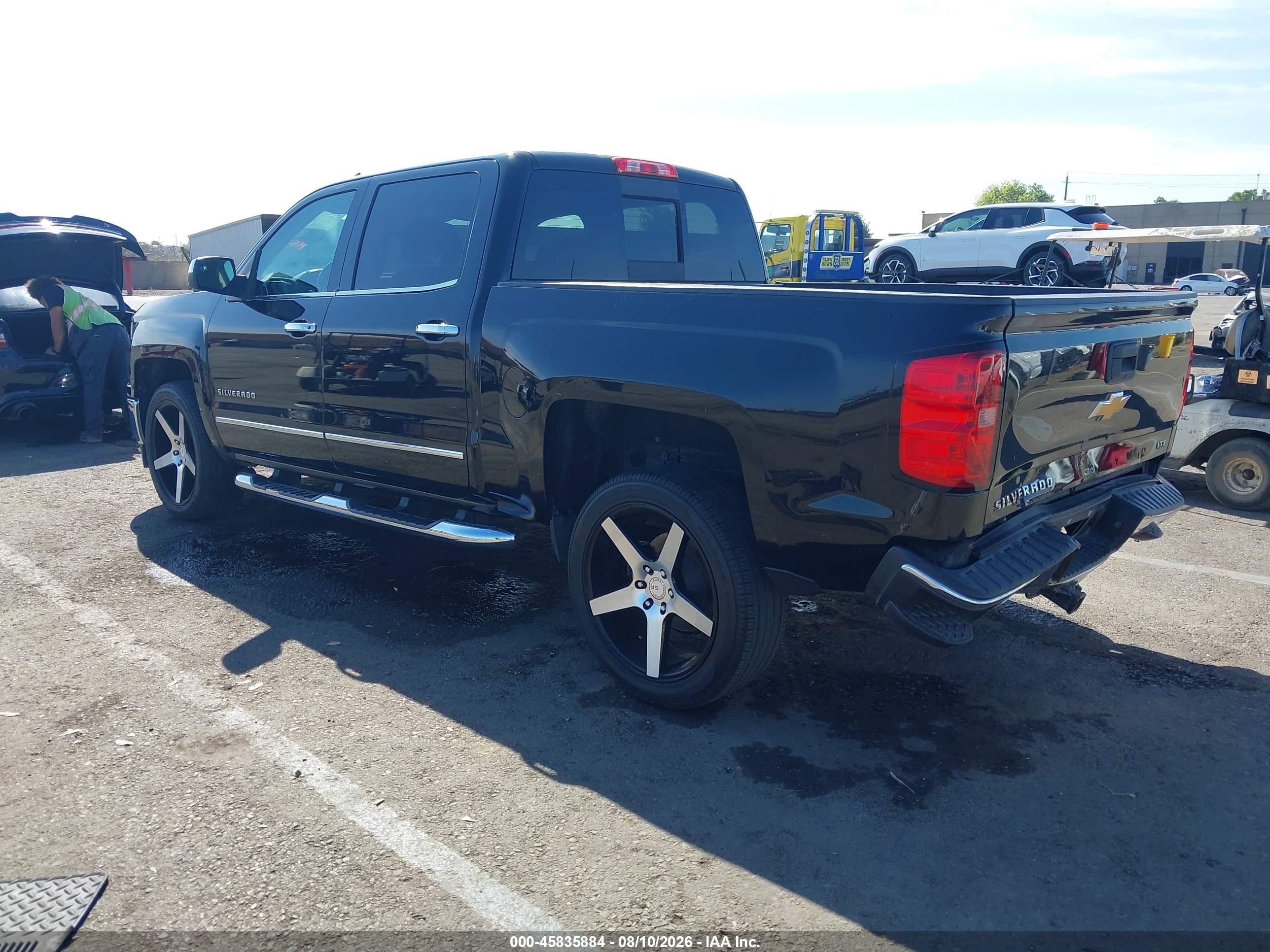 2015 Chevrolet Silverado 1500 Ltz Black vin: 3GCPCSEC0FG119112