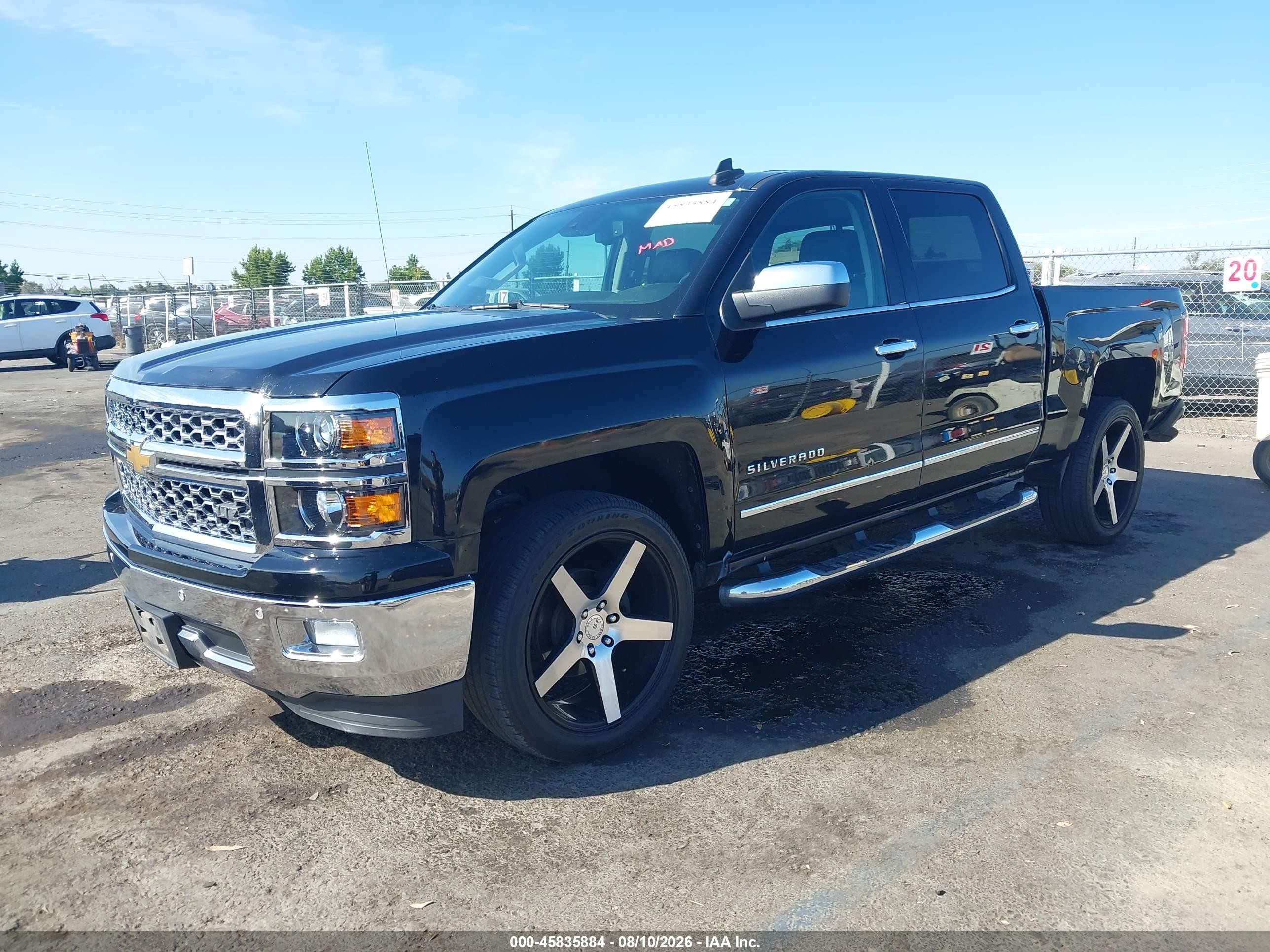 2015 Chevrolet Silverado 1500 Ltz Black vin: 3GCPCSEC0FG119112