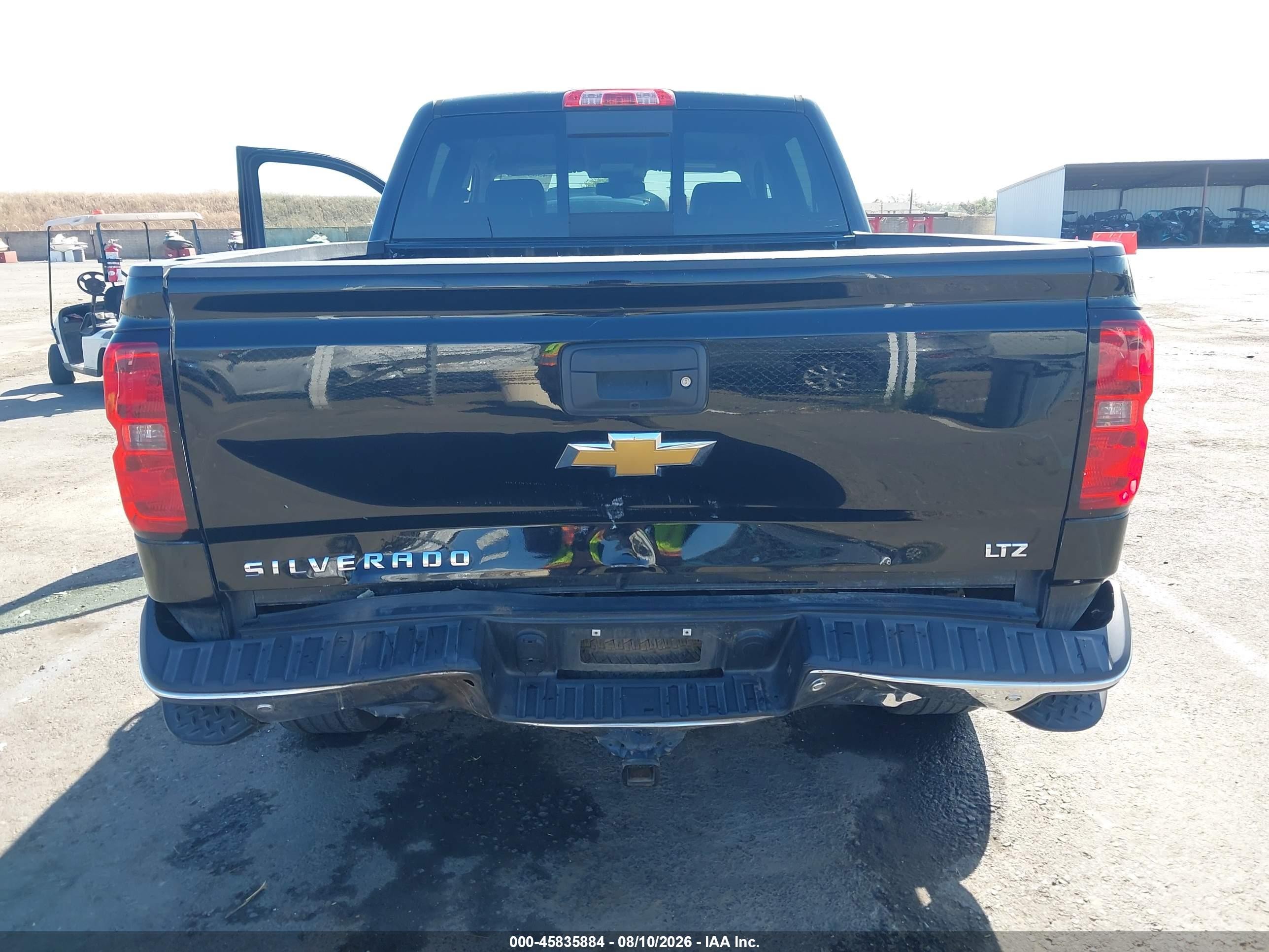 2015 Chevrolet Silverado 1500 Ltz Black vin: 3GCPCSEC0FG119112